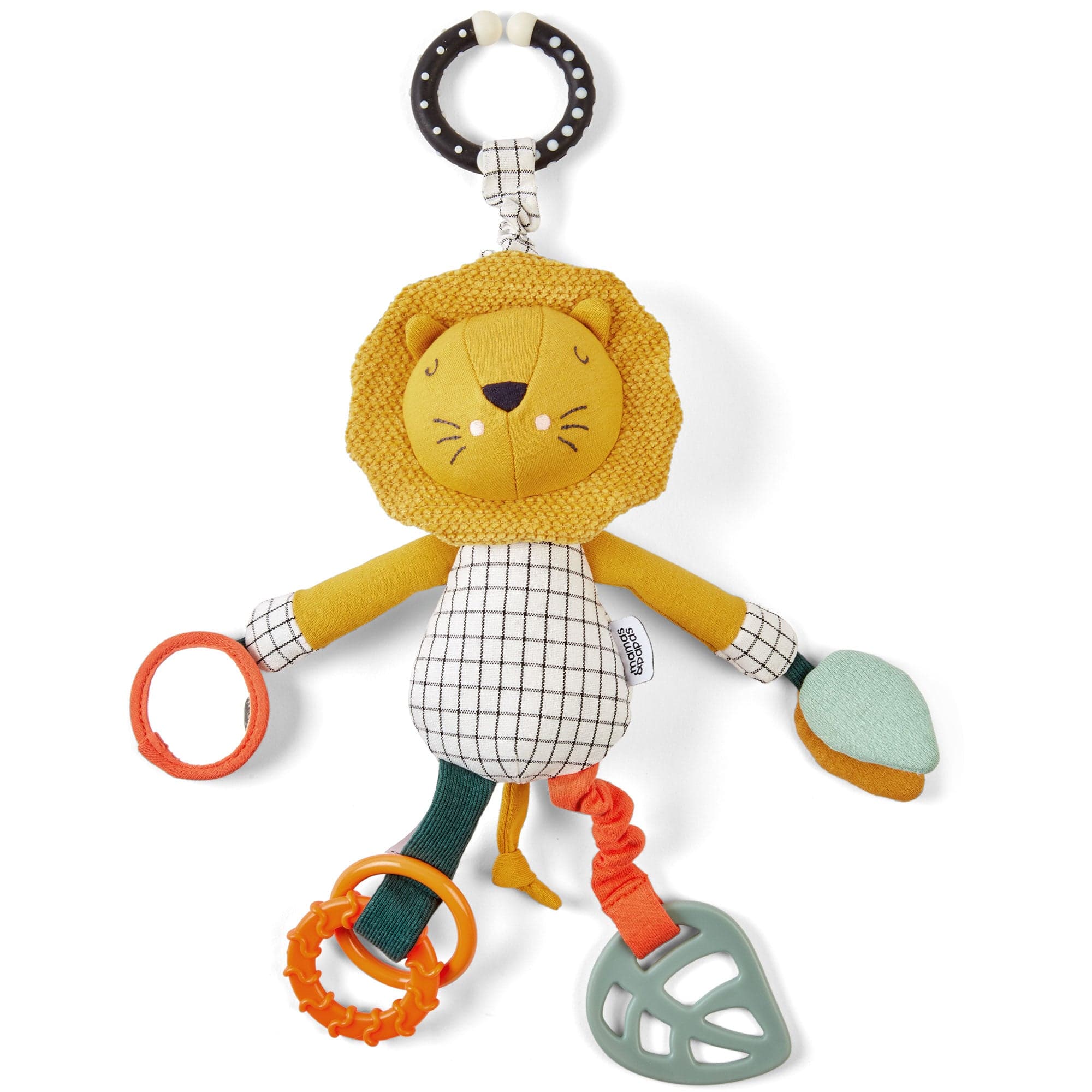 Mamas & Papas sensory baby toys Mamas & Papas Wildly Adventures Educational Toy - Jangly Lion 7609wil01