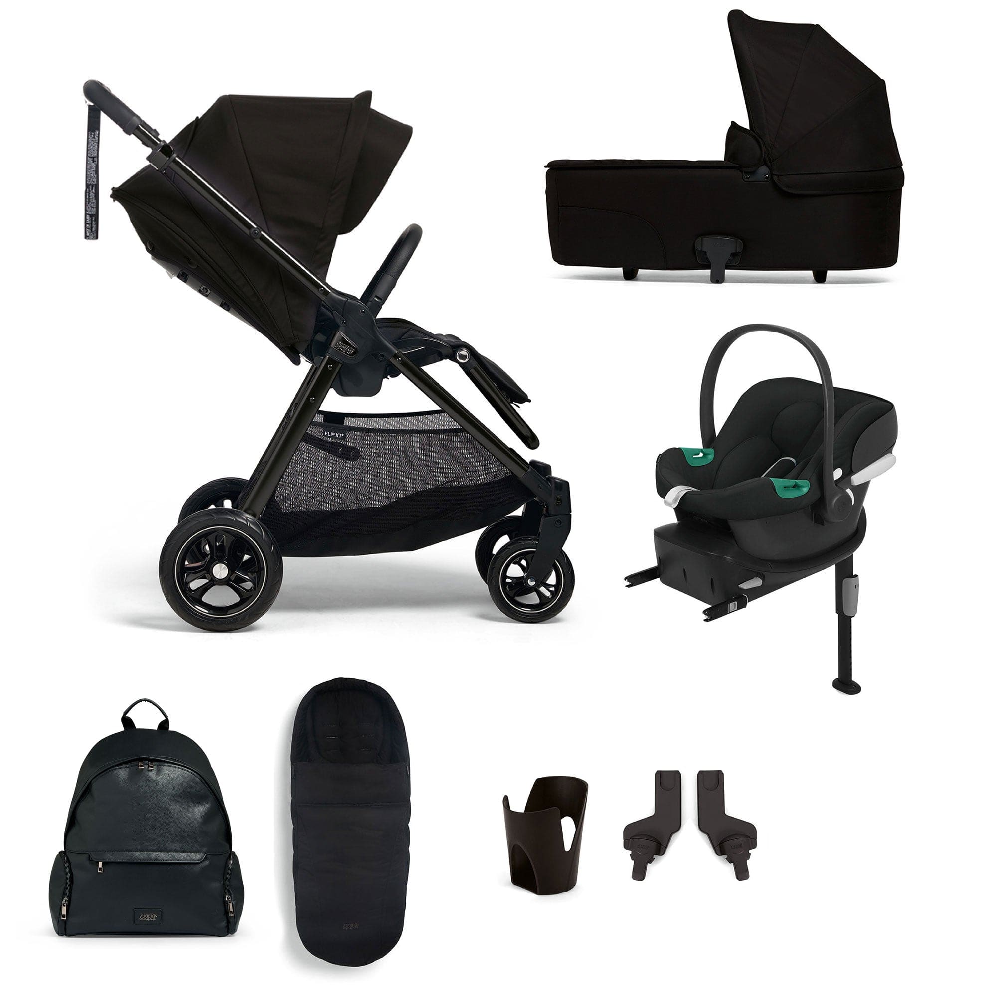 Mamas & Papas travel systems Mamas & Papas Flip XT³ 8 Piece Essentials Bundle with Car Seat - Ink 61941NK00