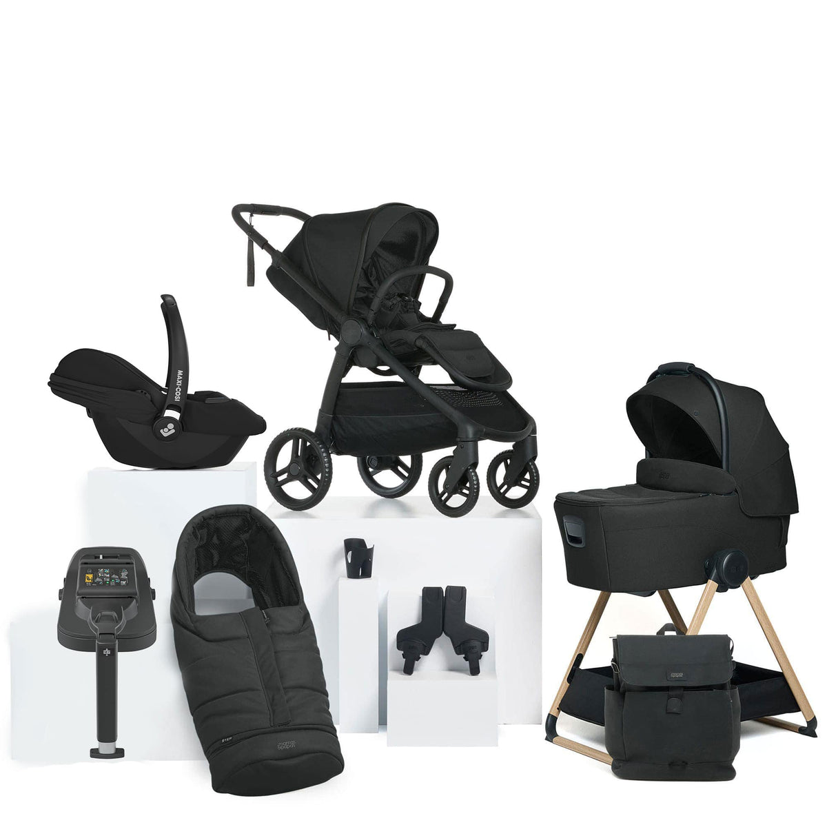 Mamas & Papas travel systems Mamas & Papas Ocarro 2 Complete 9 Piece Maxi-Cosi Bundle in Eclipse 67091EC01-7