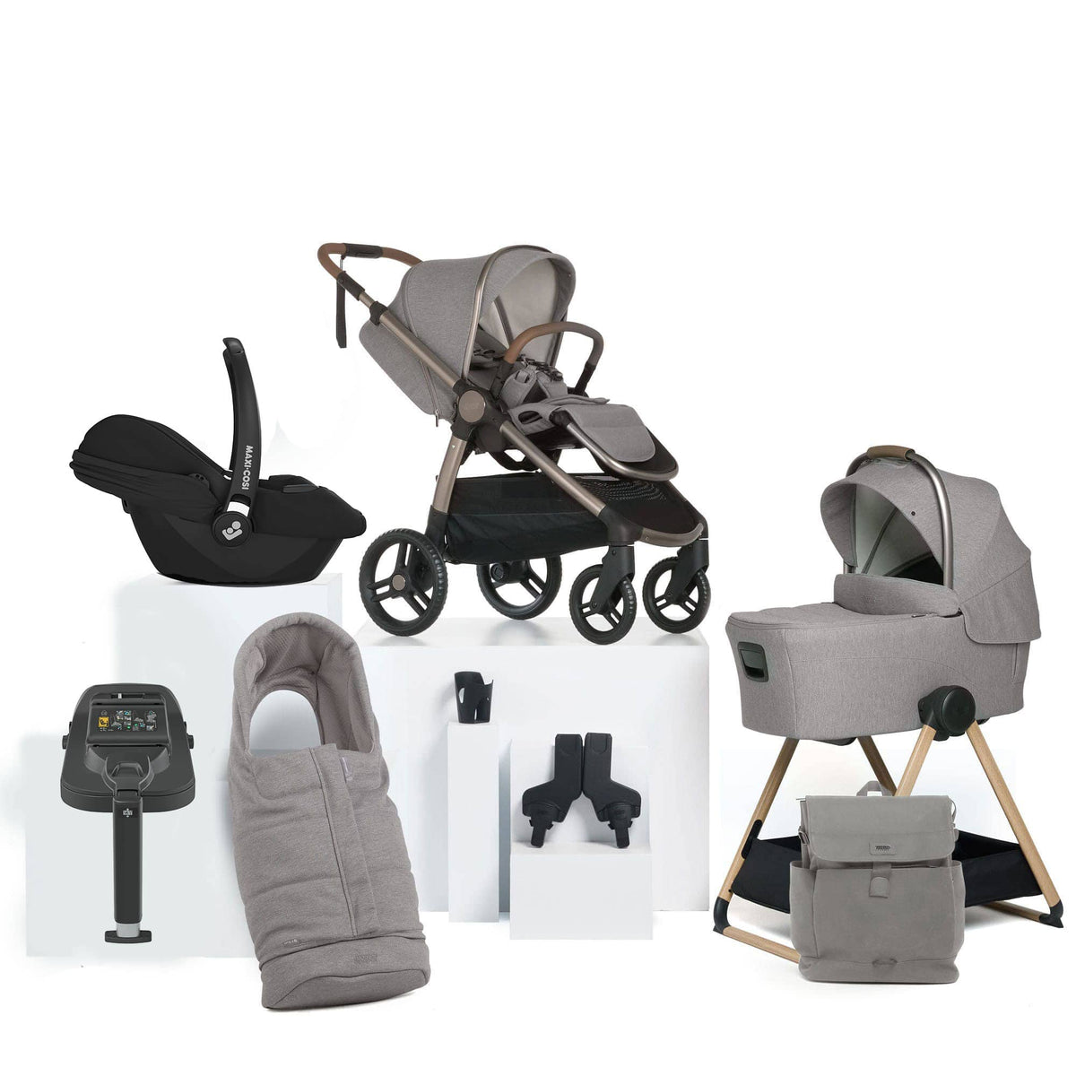 Mamas & Papas travel systems Mamas & Papas Ocarro 2 Complete 9 Piece Maxi-Cosi Bundle in Heritage 6709L9001-7