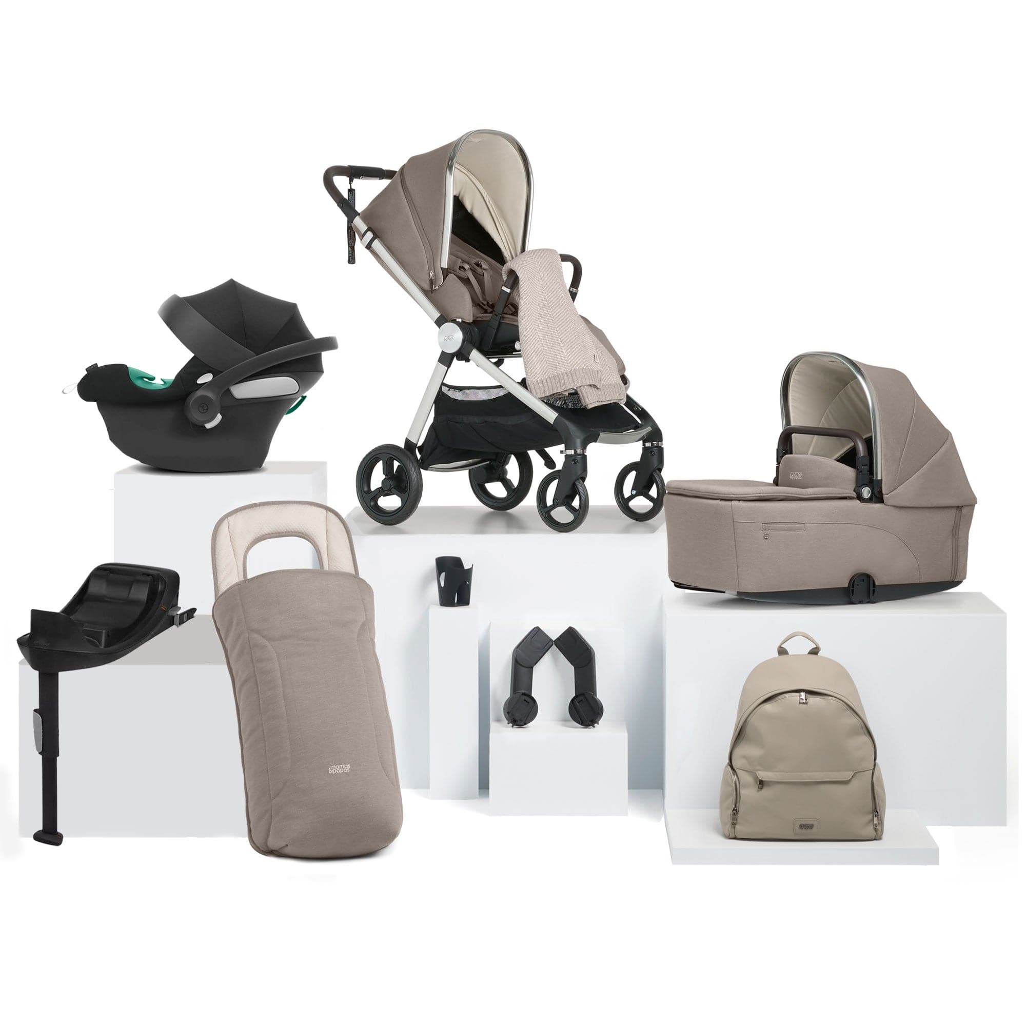 Mamas & Papas travel systems Mamas & Papas Vardo Complete Cybex Bundle - Heritage 524308101-1