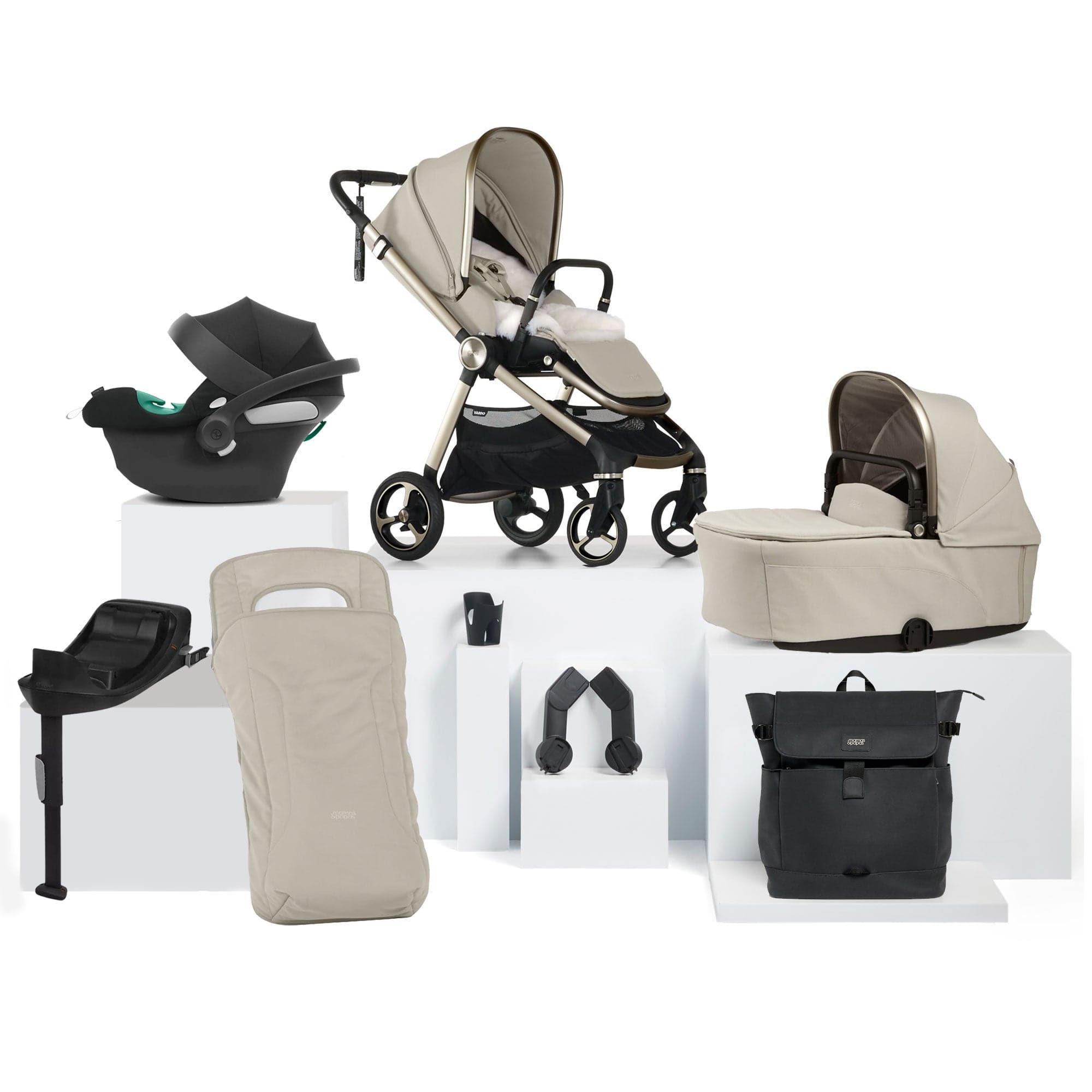 Mamas & Papas travel systems Mamas & Papas Vardo Complete Cybex Bundle - Shell 5242S4301
