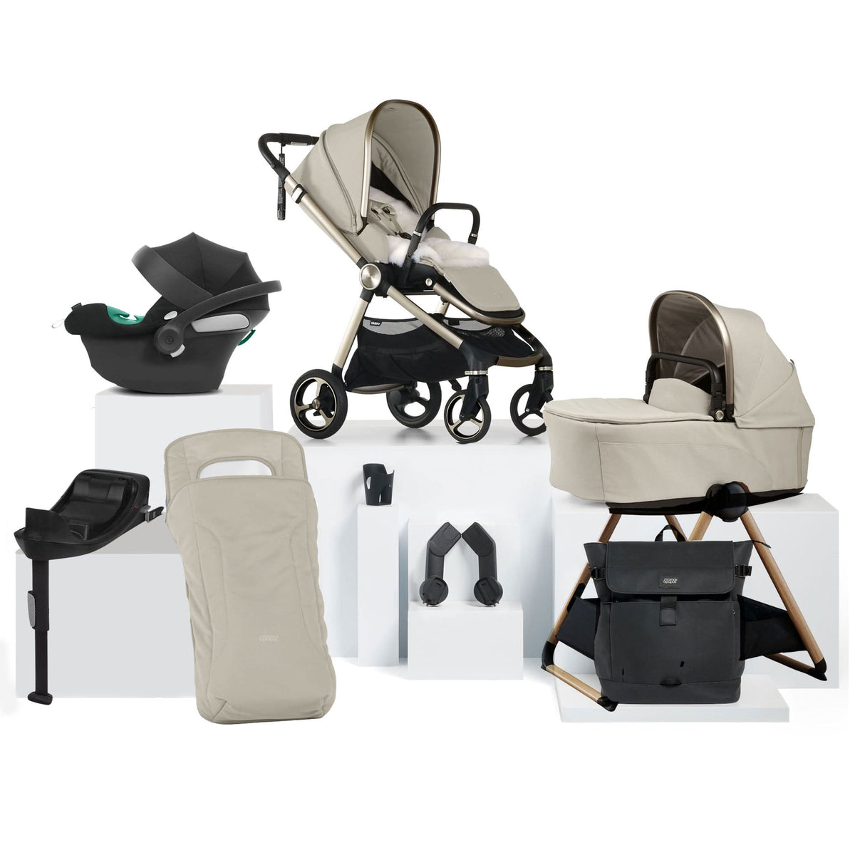 Mamas & Papas travel systems Mamas & Papas Vardo Complete Cybex Bundle - Shell 5242S4301