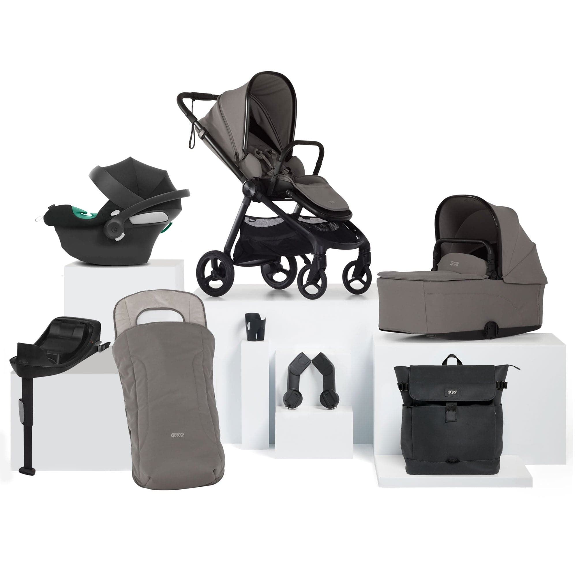 Mamas & Papas travel systems Mamas & Papas Vardo Complete Cybex Bundle - Storm 52391D100