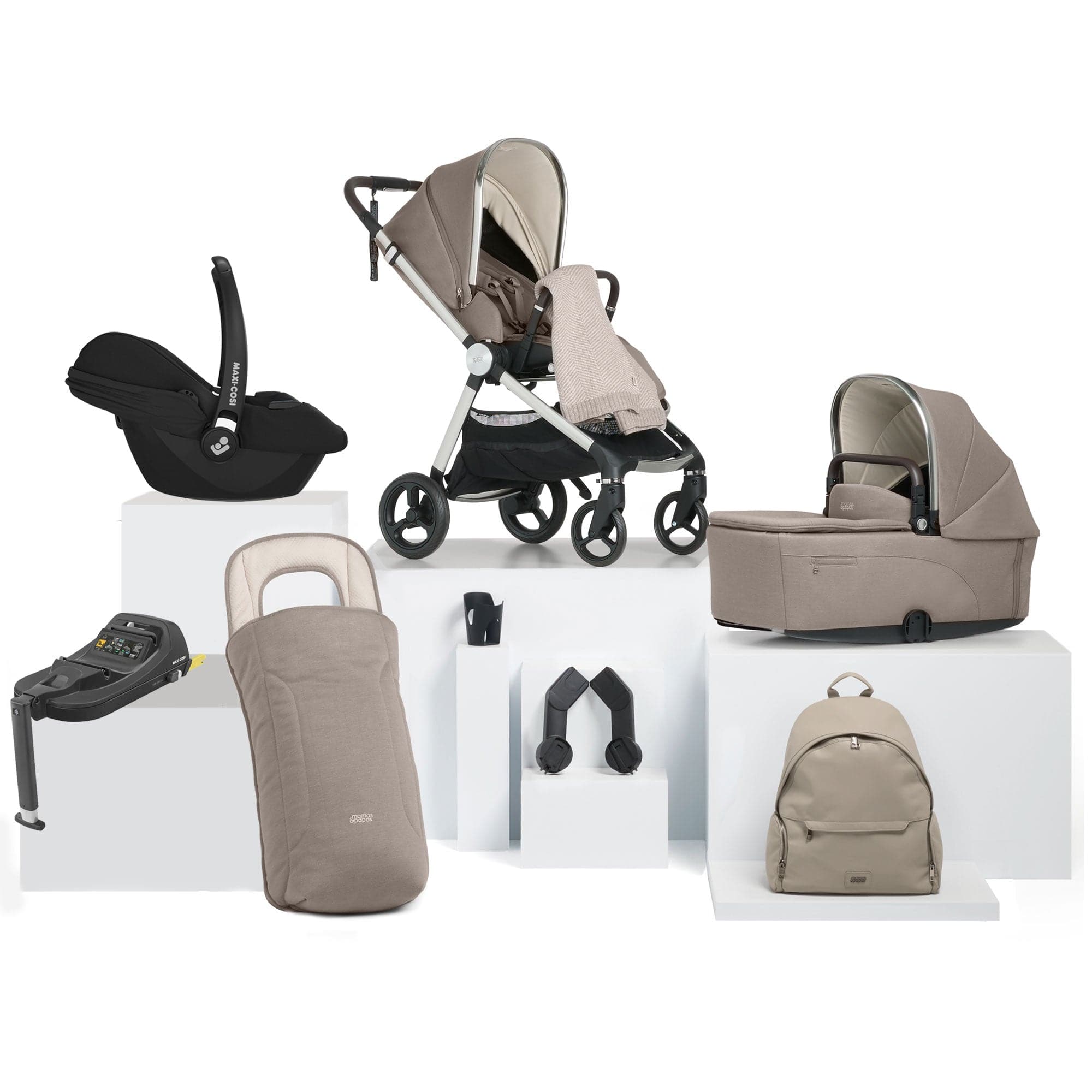 Mamas & Papas travel systems Mamas & Papas Vardo Complete Maxi-Cosi Bundle - Heritage 524308101-3