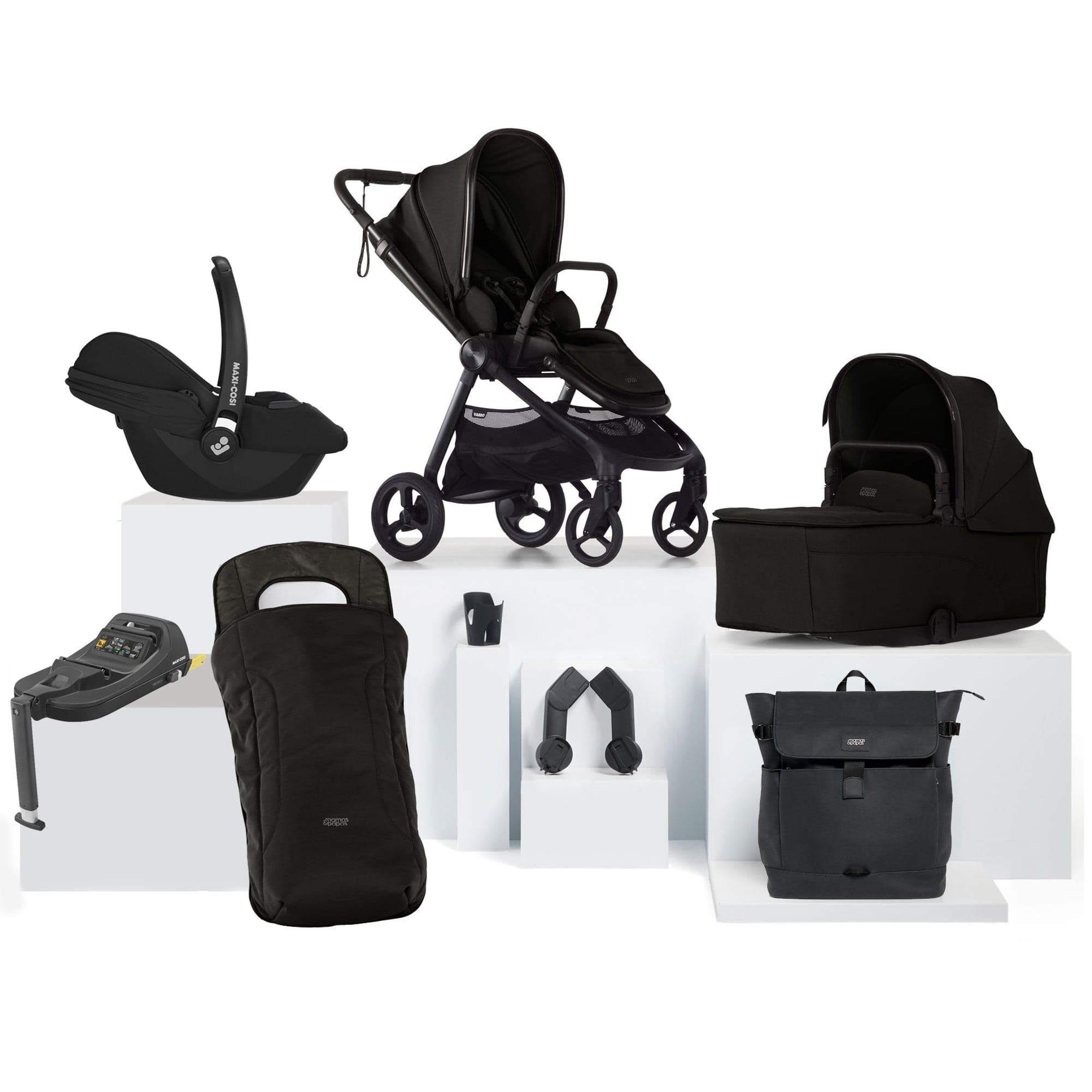Mamas & Papas travel systems Mamas & Papas Vardo Complete Maxi-Cosi Bundle - Noir 17418-VAR-MAX-CAB