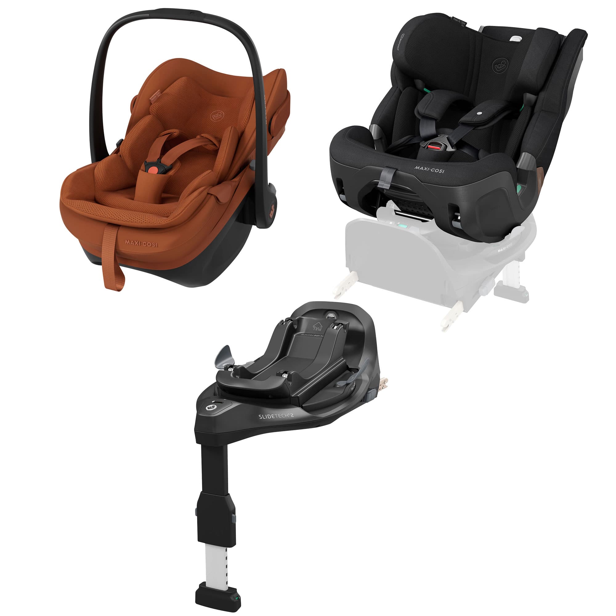 Maxi-Cosi baby car seats Maxi-Cosi Slide Pro Family Bundle - Terra/Black KF10000260