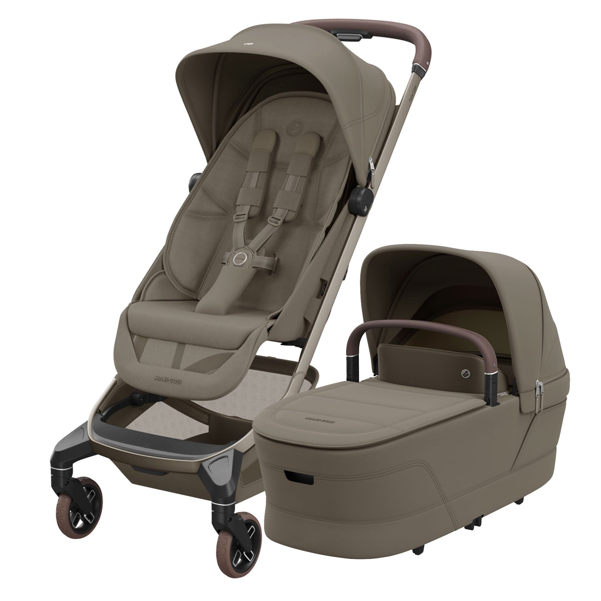 Maxi-Cosi baby prams Maxi-Cosi Fame Cabin Complete Pram - Oak Truffle KF10000218