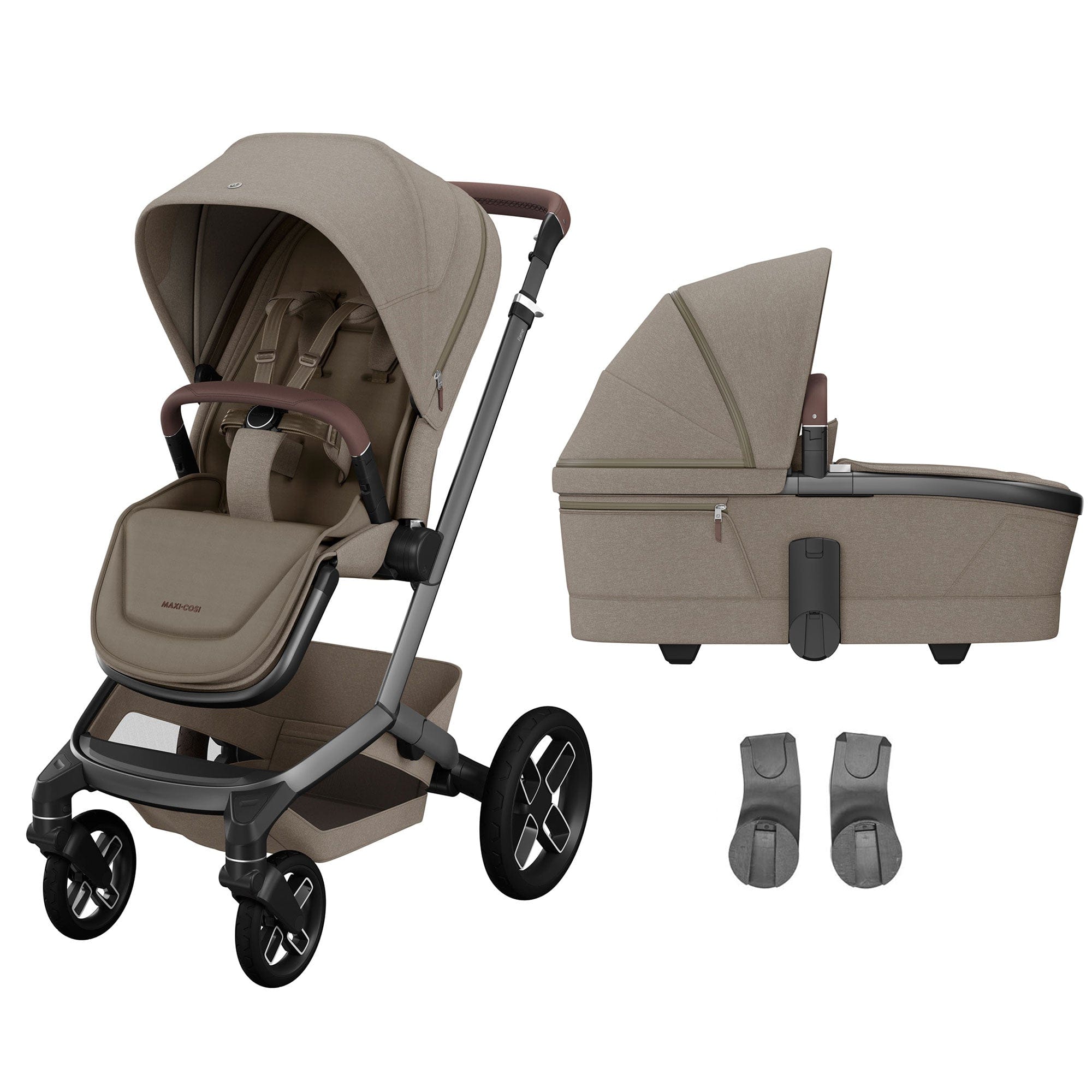 Maxi-Cosi baby prams Maxi-Cosi FAME Pram with Carrycot in Twillic Truffle (Black Wheels) KF10000104