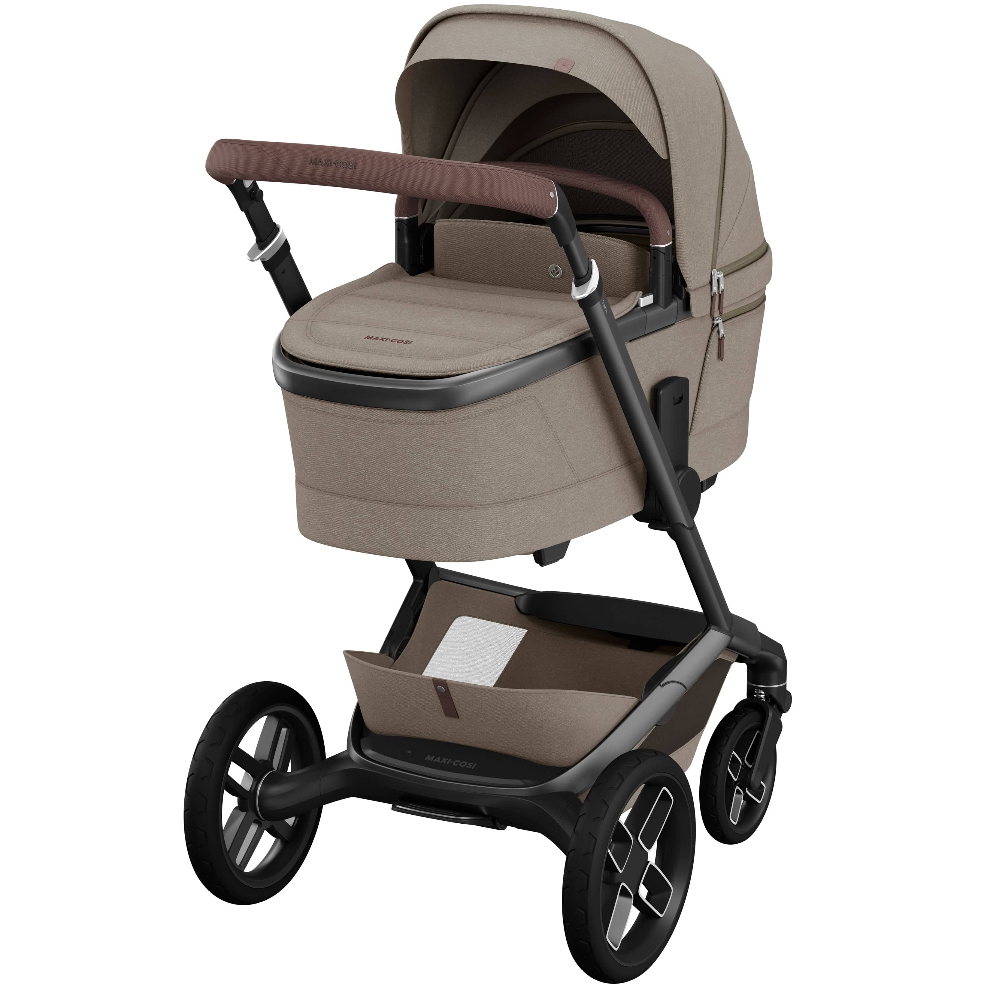 Maxi-Cosi baby prams Maxi-Cosi FAME Pram with Carrycot in Twillic Truffle (Black Wheels) KF10000104