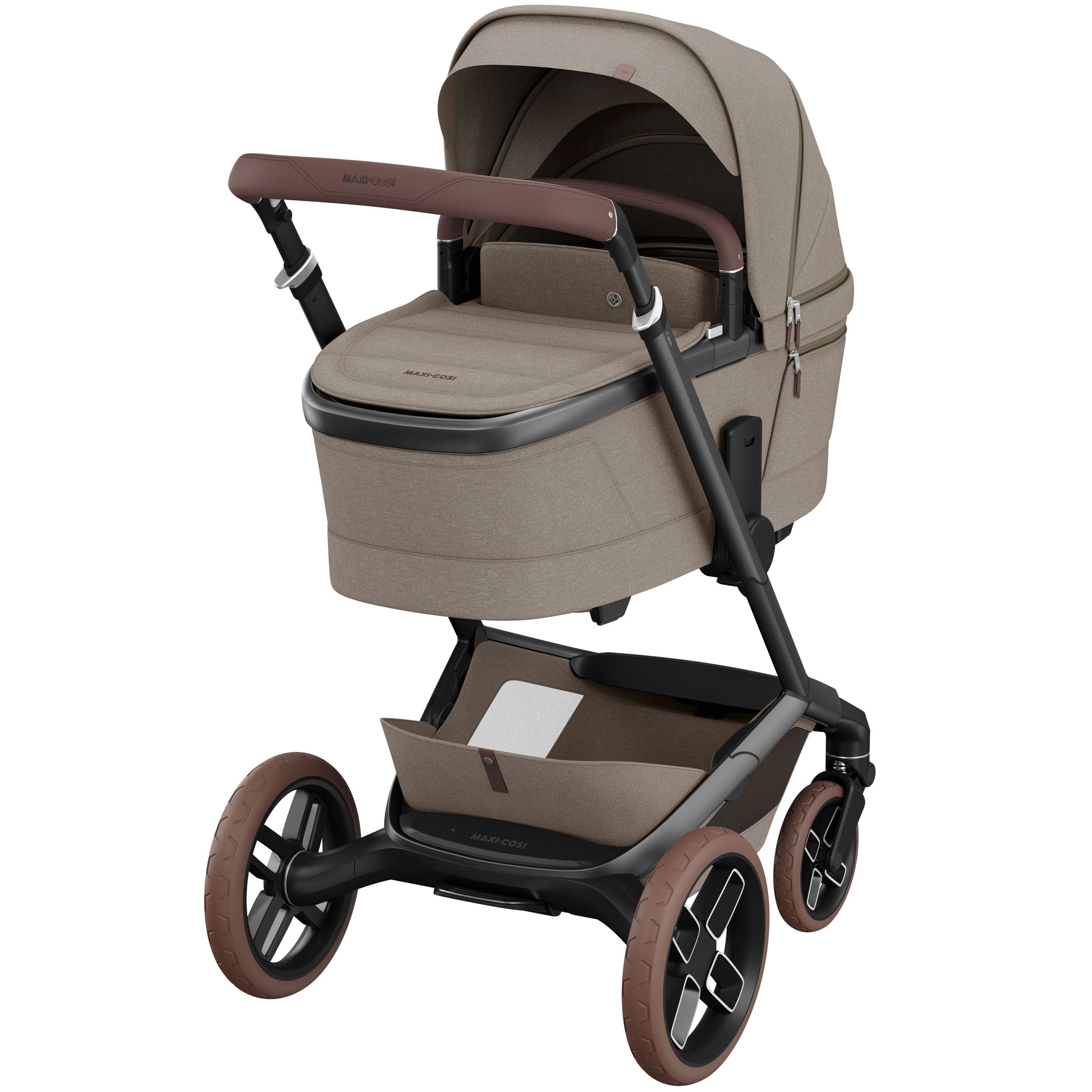 Maxi-Cosi baby prams Maxi-Cosi FAME Pram with Carrycot in Twillic Truffle (Brown Wheels) KF10000105