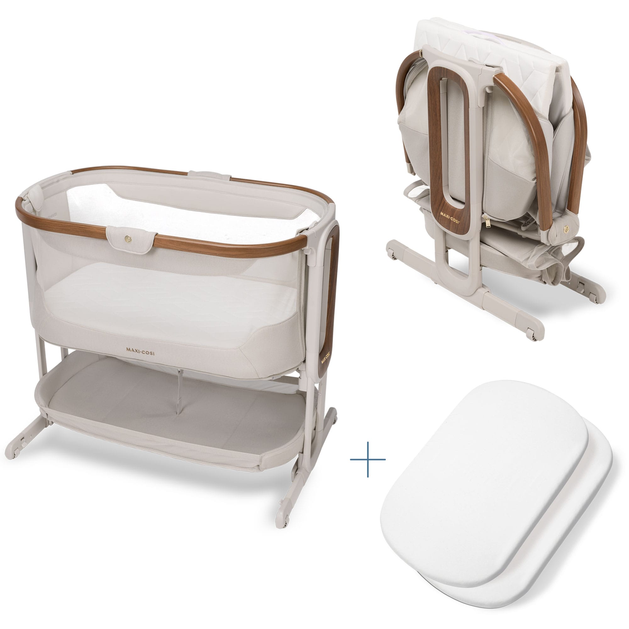 Maxi-Cosi cribs Maxi-Cosi Iora Pro Co-Sleeper & Bassinet - Elegance Beige 2027159110-1
