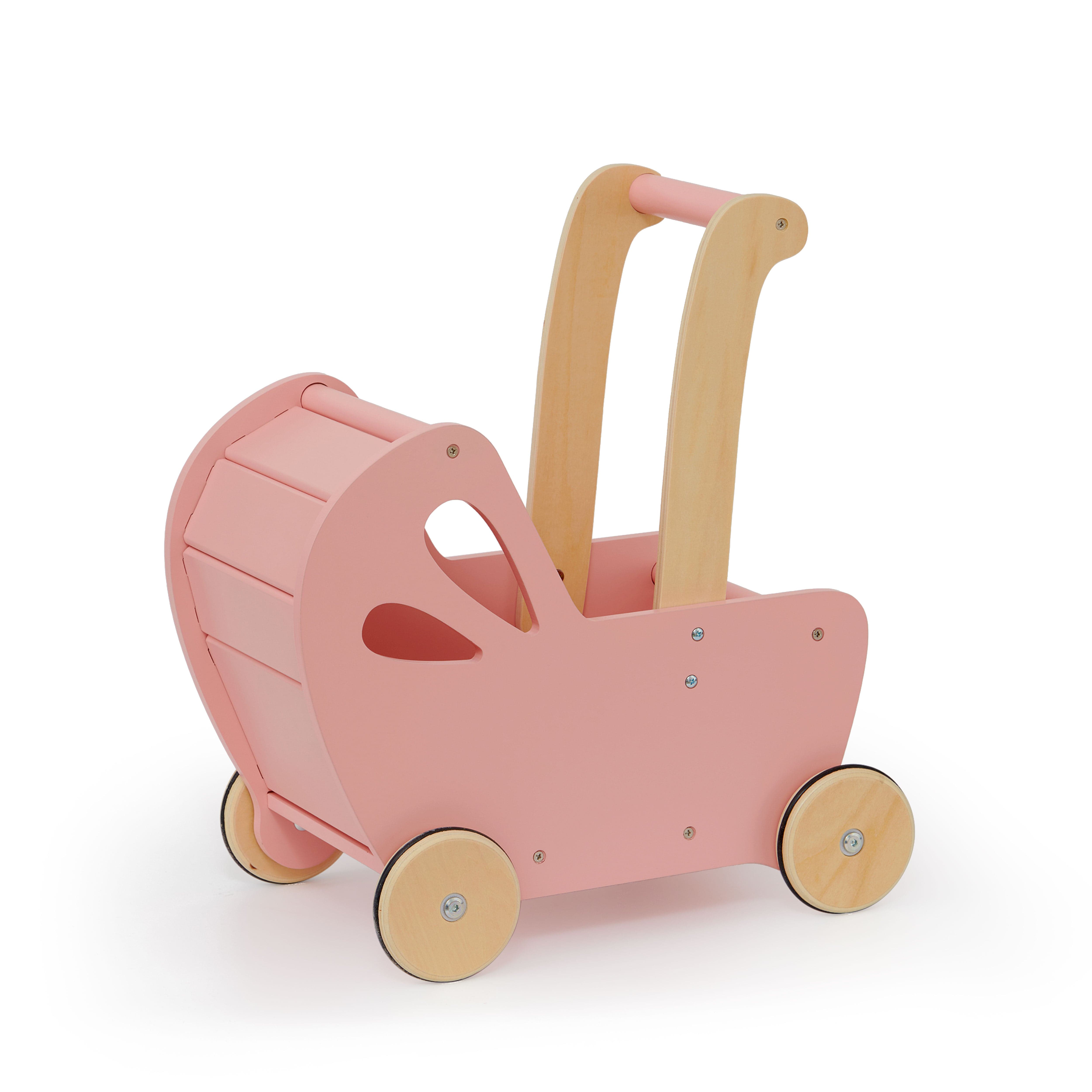 Moover push along toys Moover Essential Dolls Pram - Pink MVFLTPRAMPK