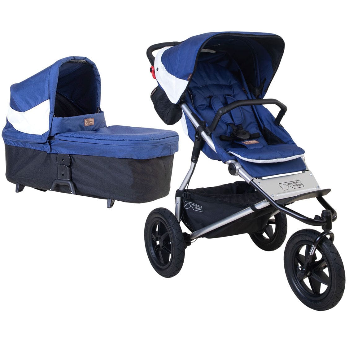Mountain Buggy 3 wheel pushchairs Mountain Buggy Terrain V4 With Carrycot Plus - Quartz 21606-QTZ