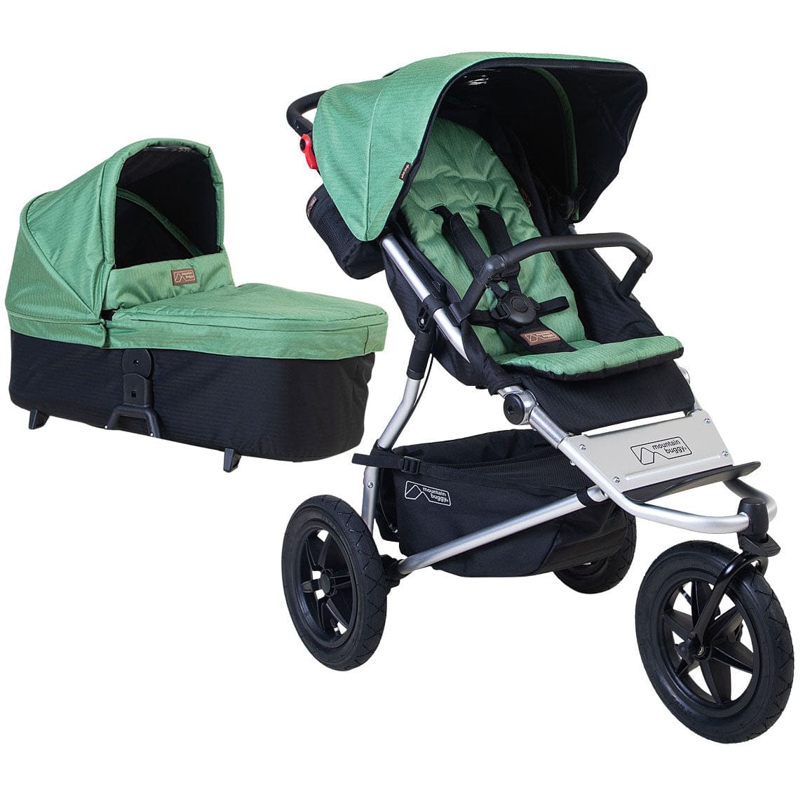 Mountain Buggy 3 wheel pushchairs Mountain Buggy Urban Jungle V4 With Carrycot Plus - Matcha 21601-MAT