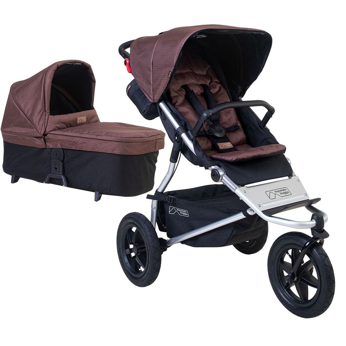 Mountain Buggy 3 wheel pushchairs Mountain Buggy Urban Jungle V4 With Carrycot Plus - Mustang 21601-MUS