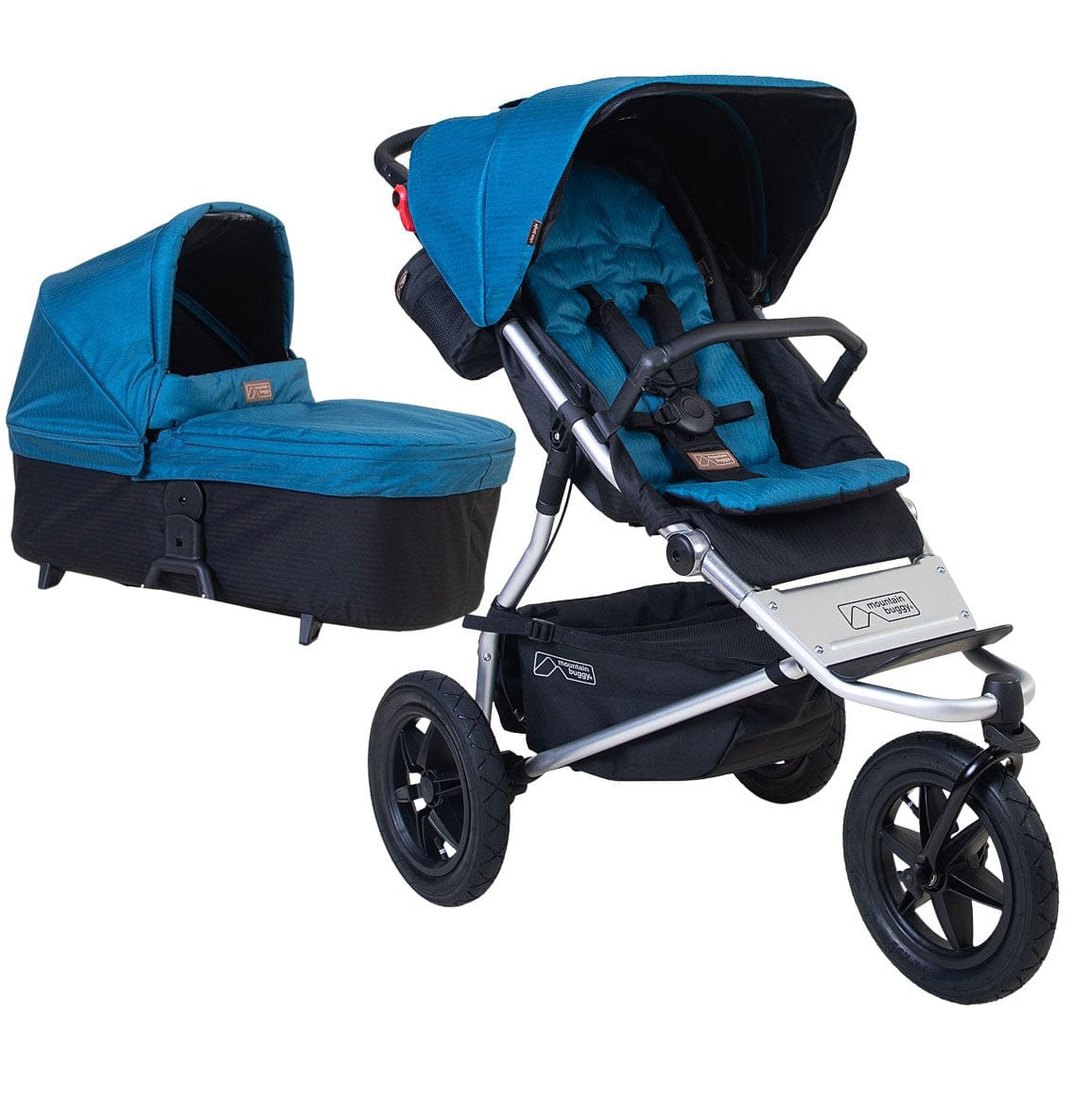 Mountain Buggy 3 wheel pushchairs Mountain Buggy Urban Jungle V4 With Carrycot Plus - Ocean 21601-OCE