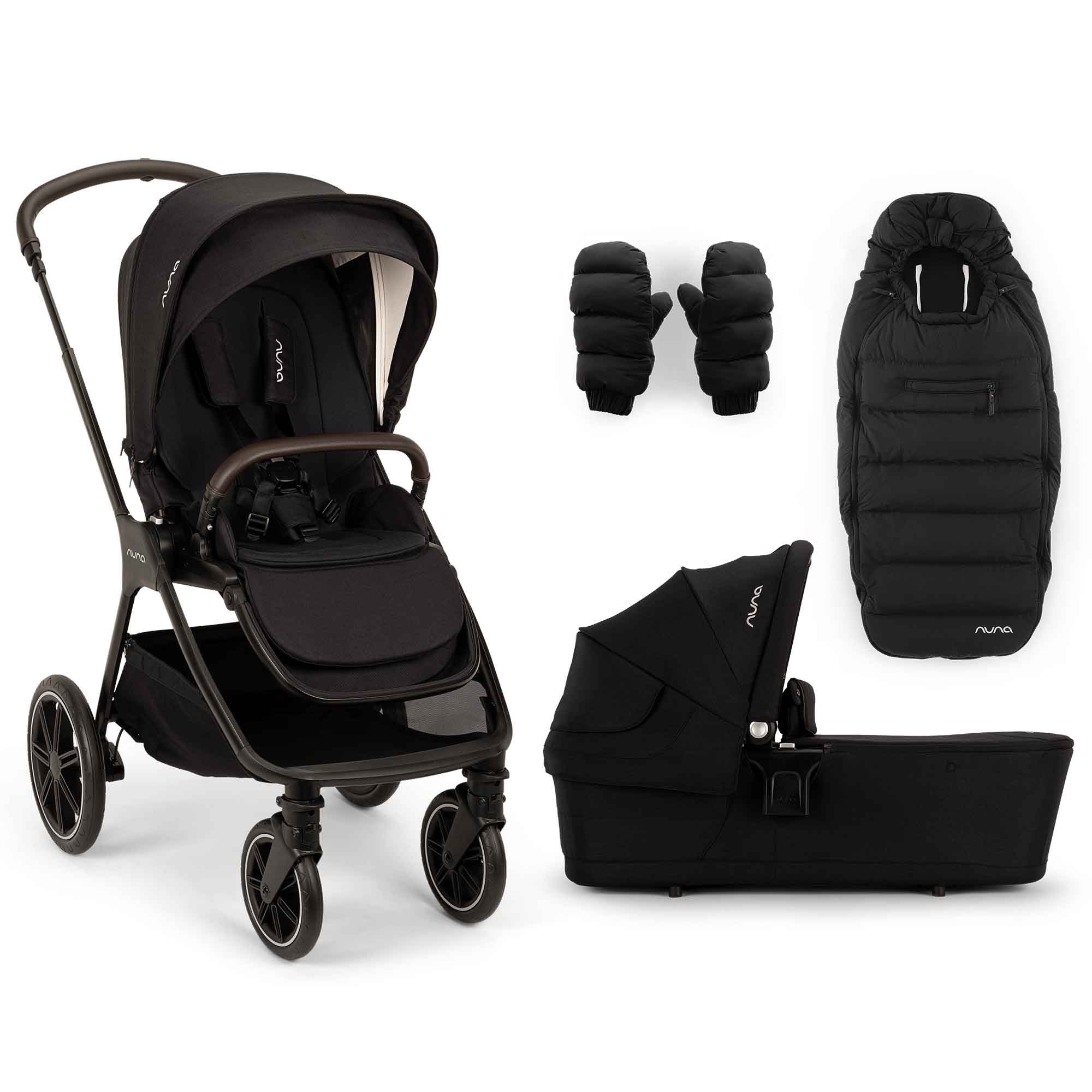 Nuna baby prams Nuna TRIV lx Pram & Winter Set - Caviar STC21300CVRGL