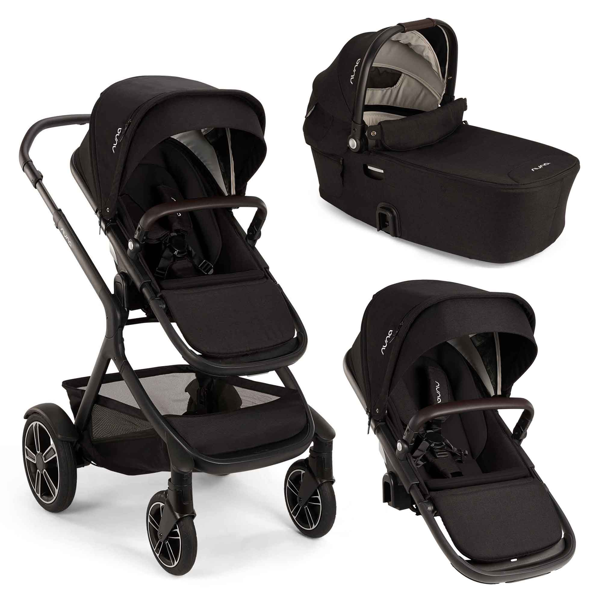 Nuna double buggies Nuna DEMI Next Tandem Bundle - Caviar 18628-DEMI-TAND