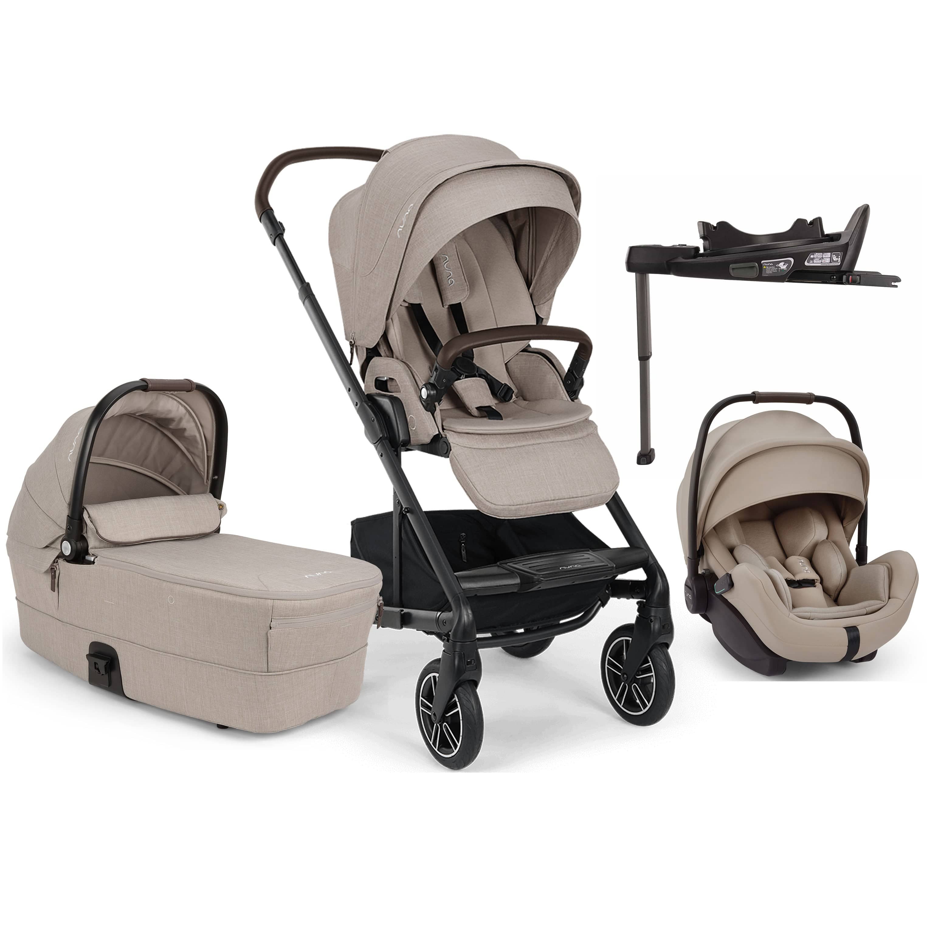 Nuna travel systems Nuna MIXX Next & ARRA Flex & BASE Curv Bundle - Chateau Z2BNMIXX1054UK