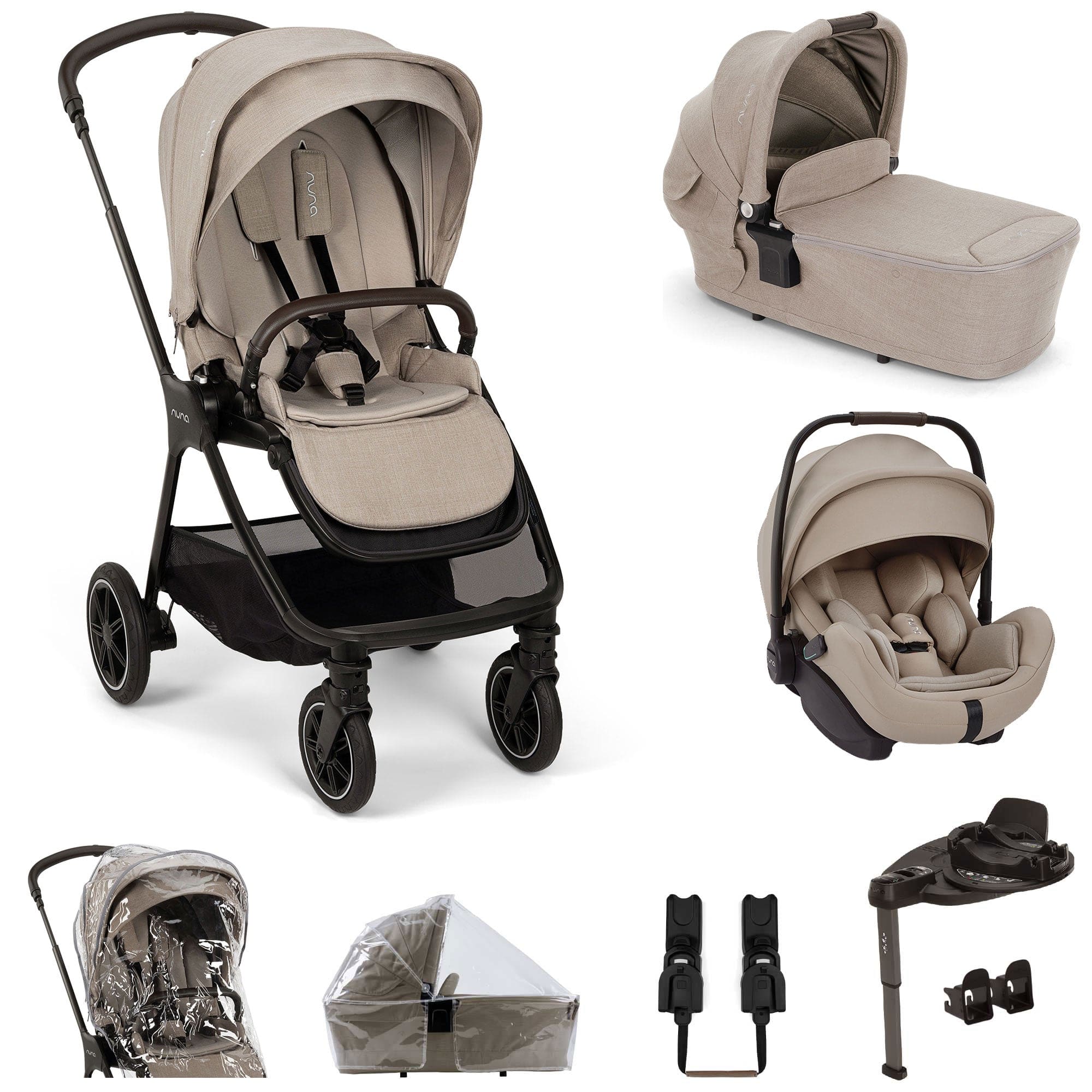 Nuna travel systems Nuna TRIV Next & ARRA Flex & BASE Curv Bundle - Chateau Z2BNTRIV1048UK