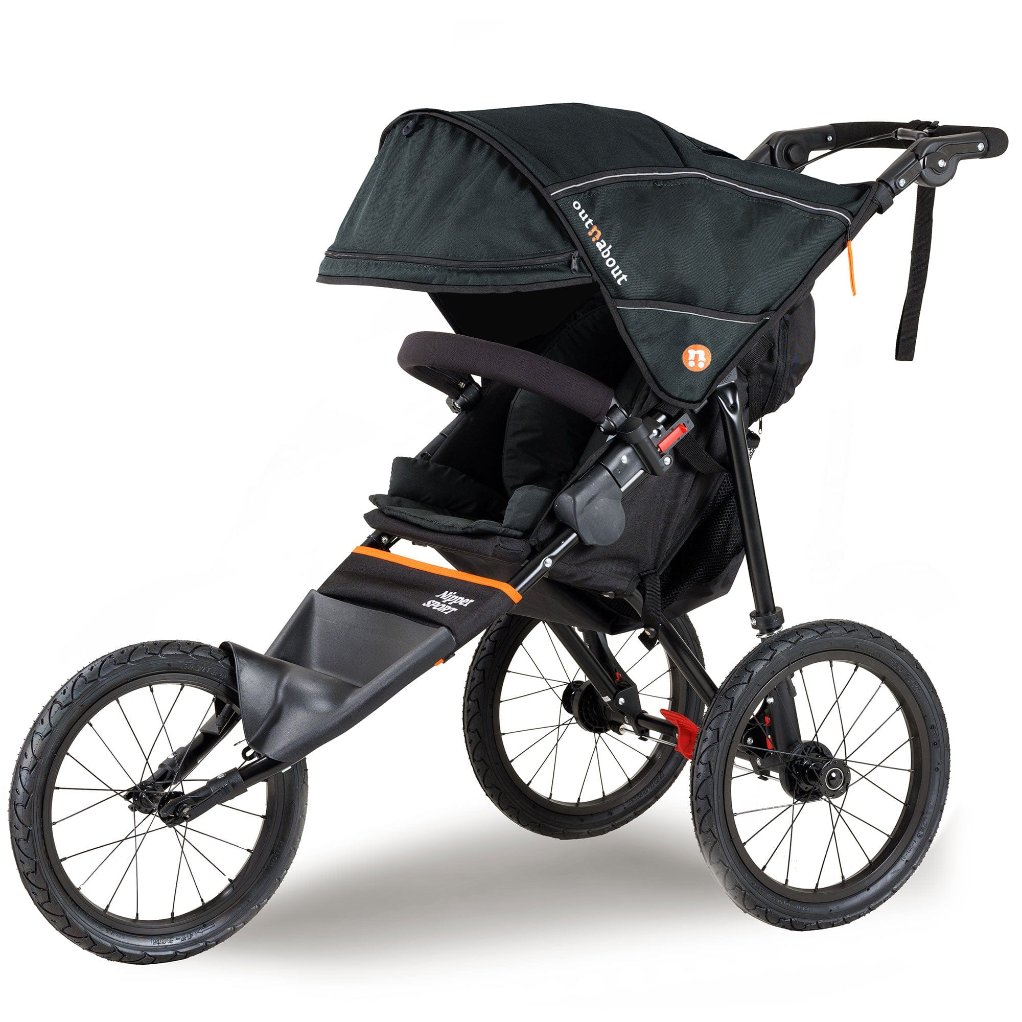 Out n About 3 wheel pushchairs Out n About Nipper Sport V5 - Forest Black NIPSP-01BLKv5