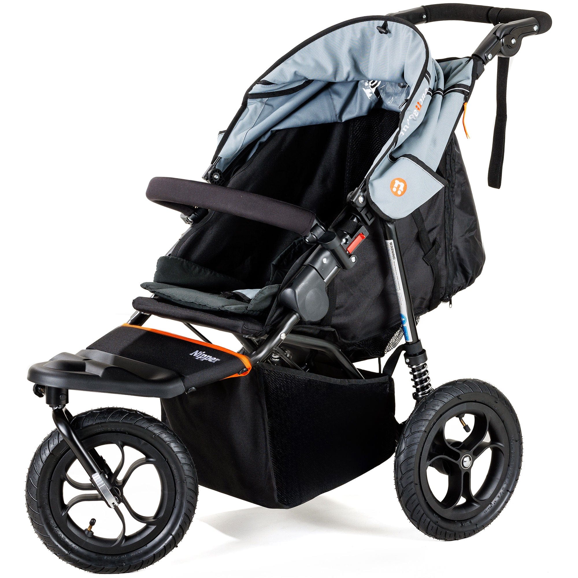 Out n About 3 Wheelers Out n About Nipper V5 All Terrain Pushchair - Rock Salt Grey NIP-01GRYv5