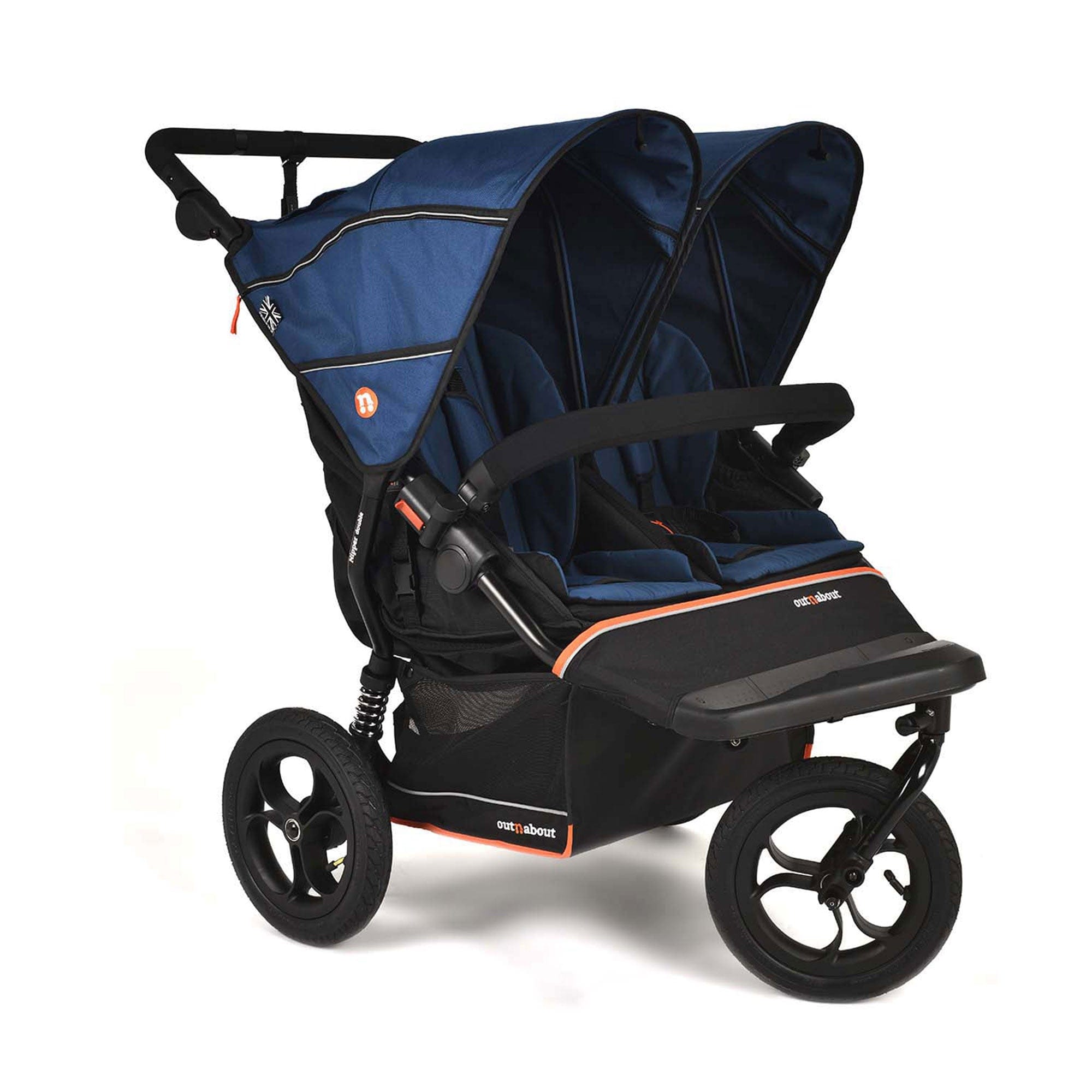 Out n About double buggies Out n About Double Nipper V6 - Highland Blue ONANIP-02BLUV6
