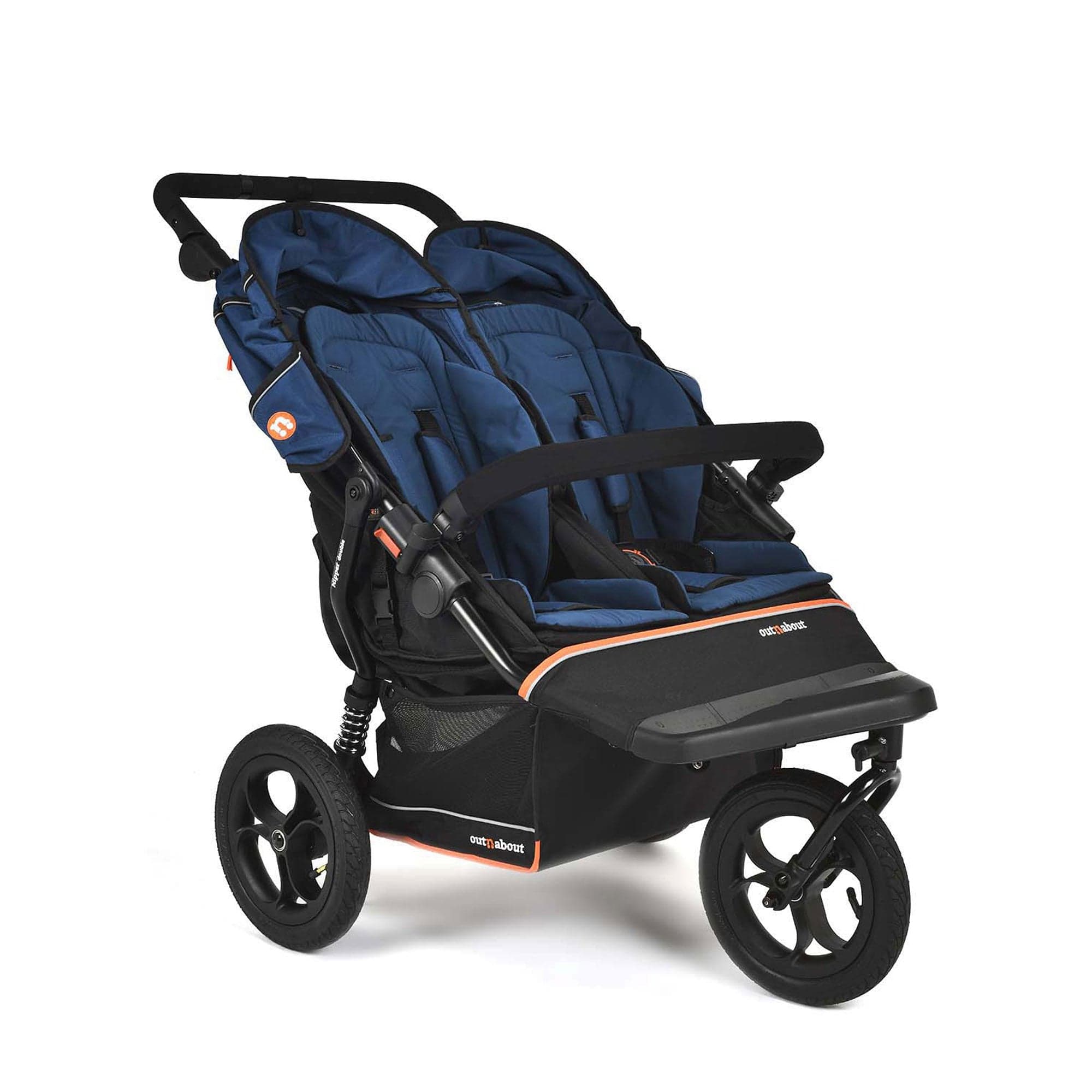 Out n About double buggies Out n About Double Nipper V6 - Highland Blue ONANIP-02BLUV6