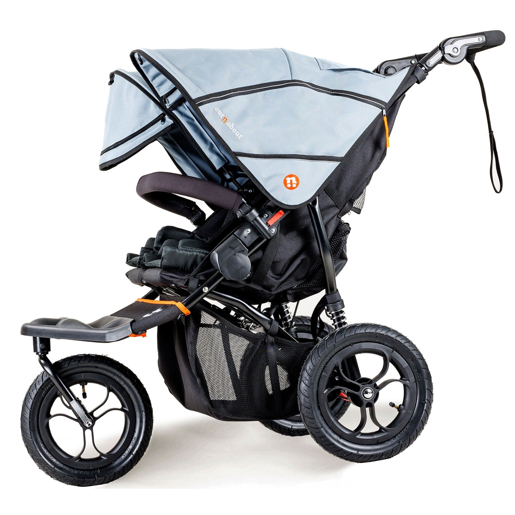 Out n About double buggies Out n About Double Nipper V5 - Rock Salt Grey NIP-02GRYv5