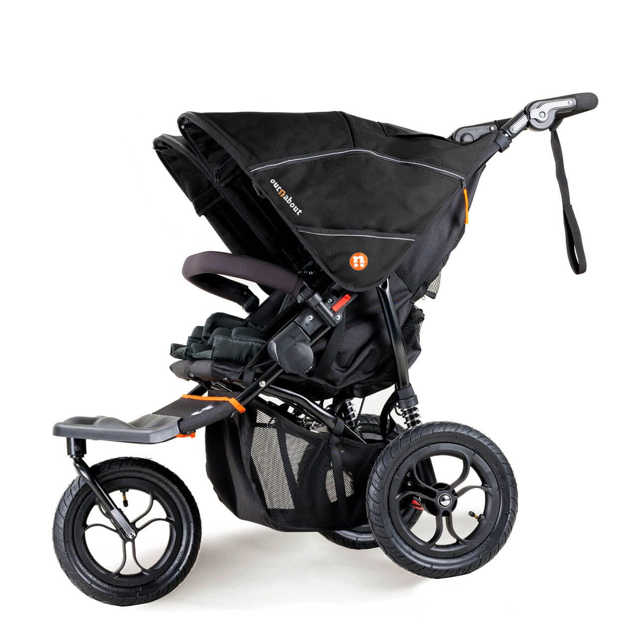Out n About double buggies Out n About Double Nipper V5 - Summit Black NIP-02SBv5