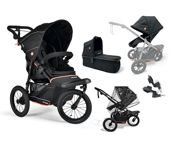 Out n About pushchairs & buggies Out n About Nipper V6 Plus Switch Newborn Bundle - Summit Black