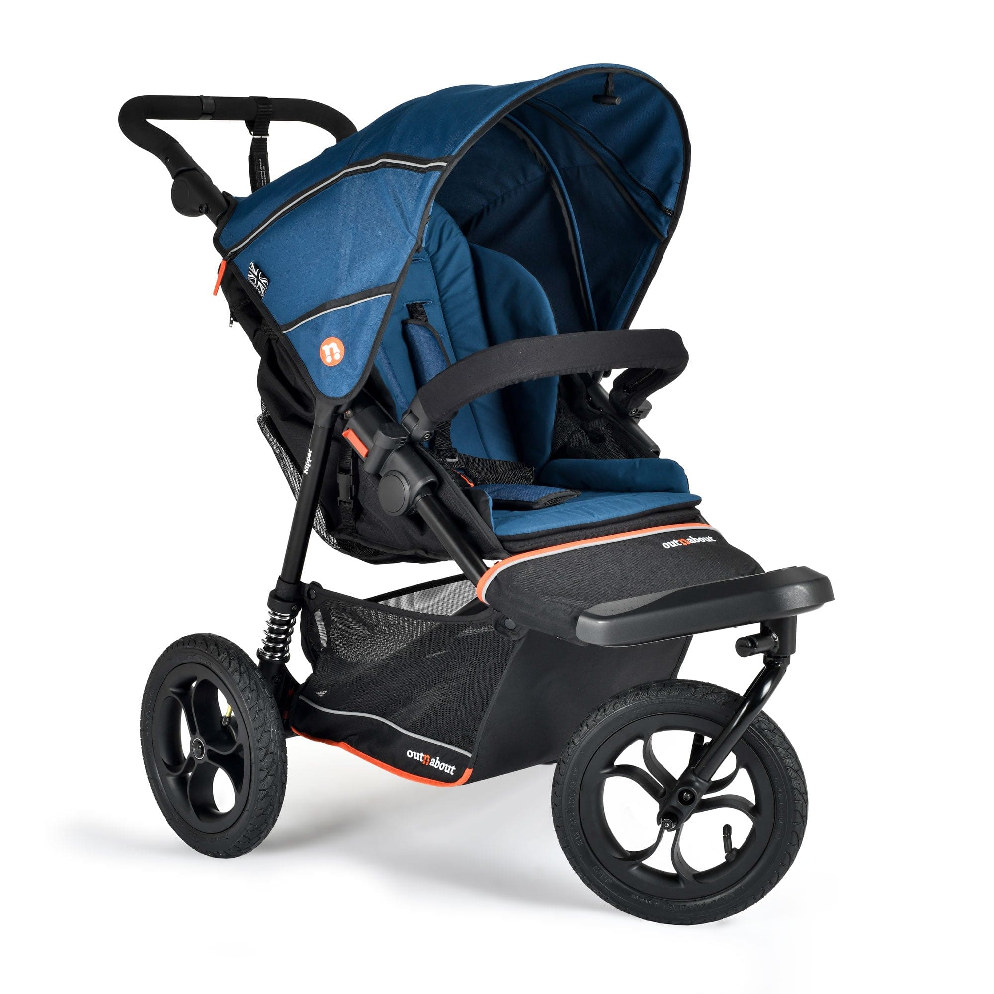 Out n About pushchairs & buggies Out n About Nipper V6 Switch Newborn Bundle - Highland Blue ONANIP-01SWHBUNV6-BLU