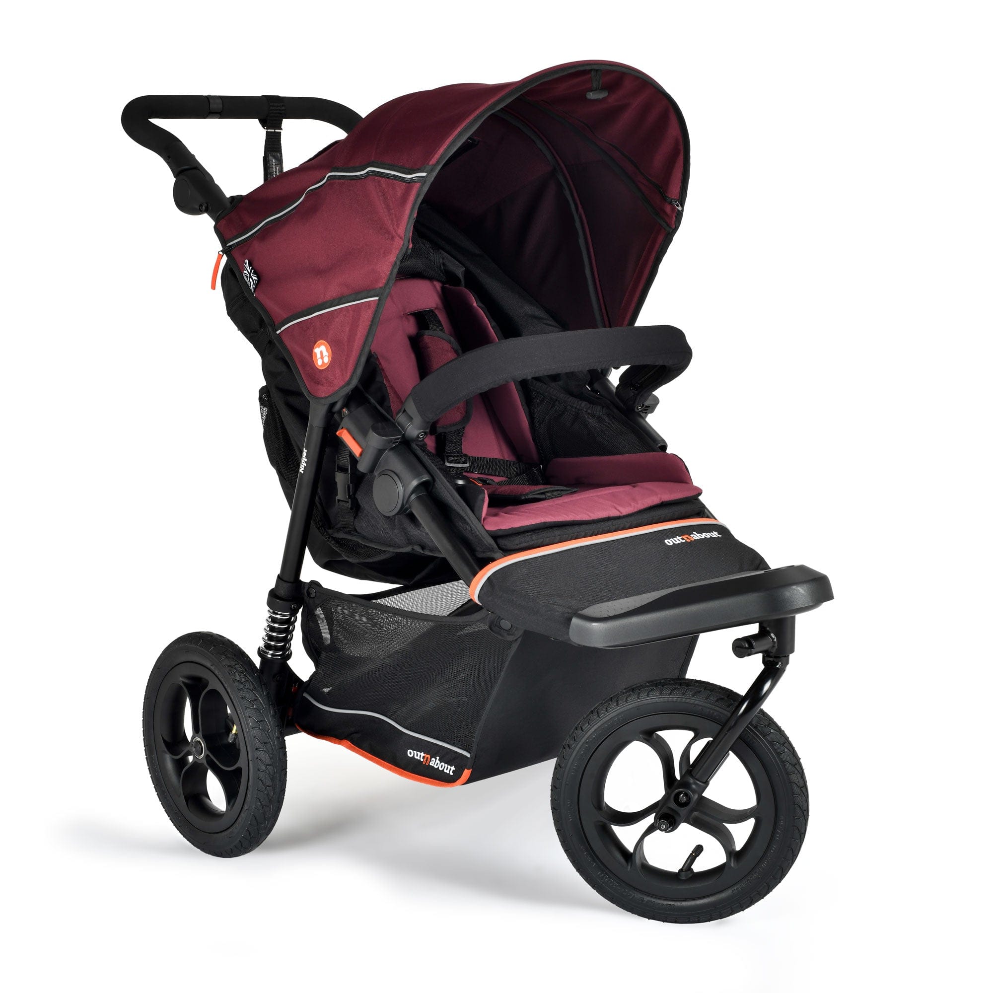 Out n About pushchairs & buggies Out n About Nipper Single V6 - Brambleberry Red ONANIP-01BDYV6