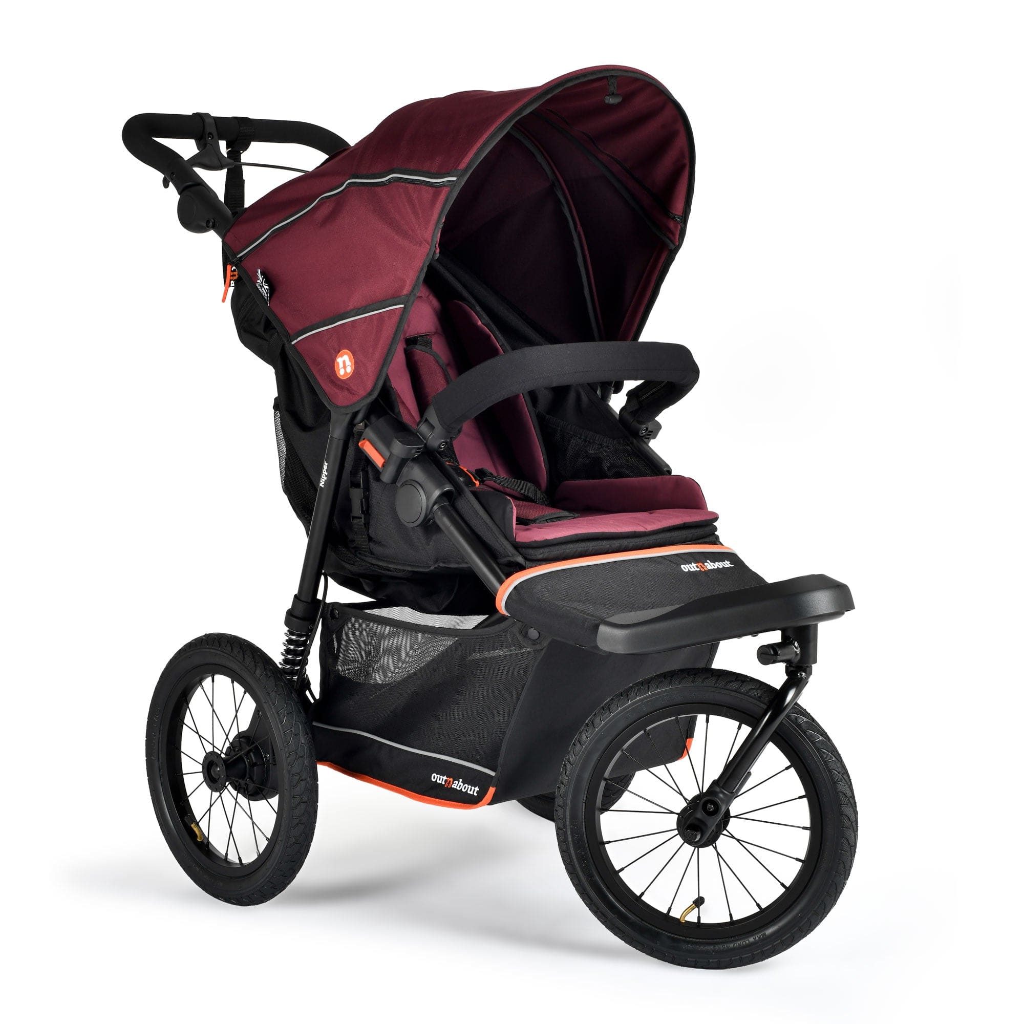 Out n About pushchairs & buggies Out n About Nipper Single V6 Plus - Brambleberry Red ONANIP-01BDYV6+