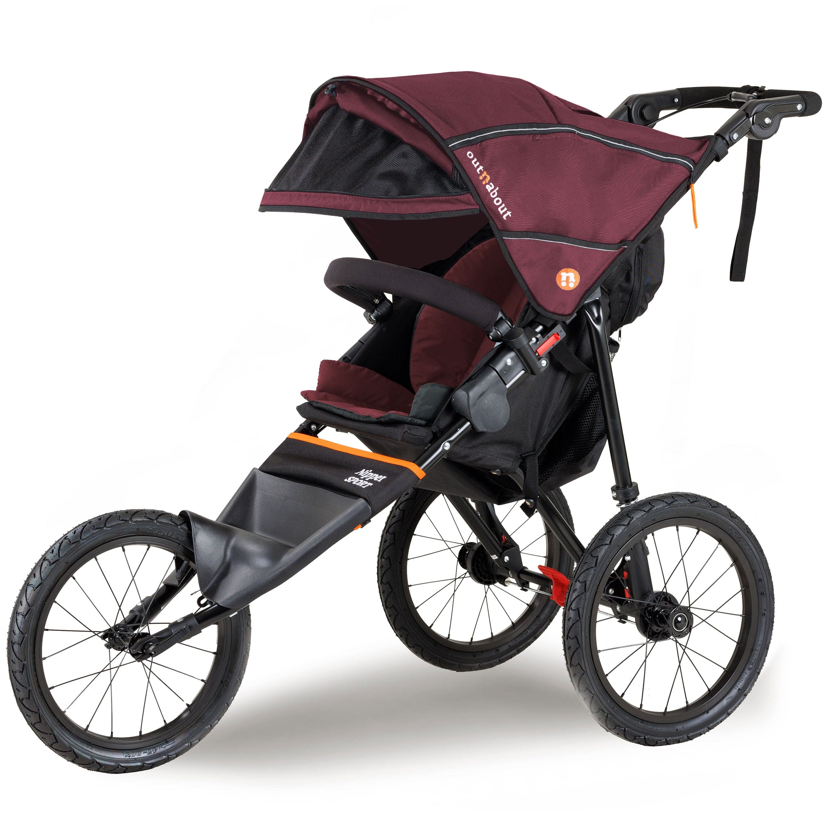 Out n About travel systems Out n About Single Sport v5 -Bramble Berry Red NIPSP-02BDYv5