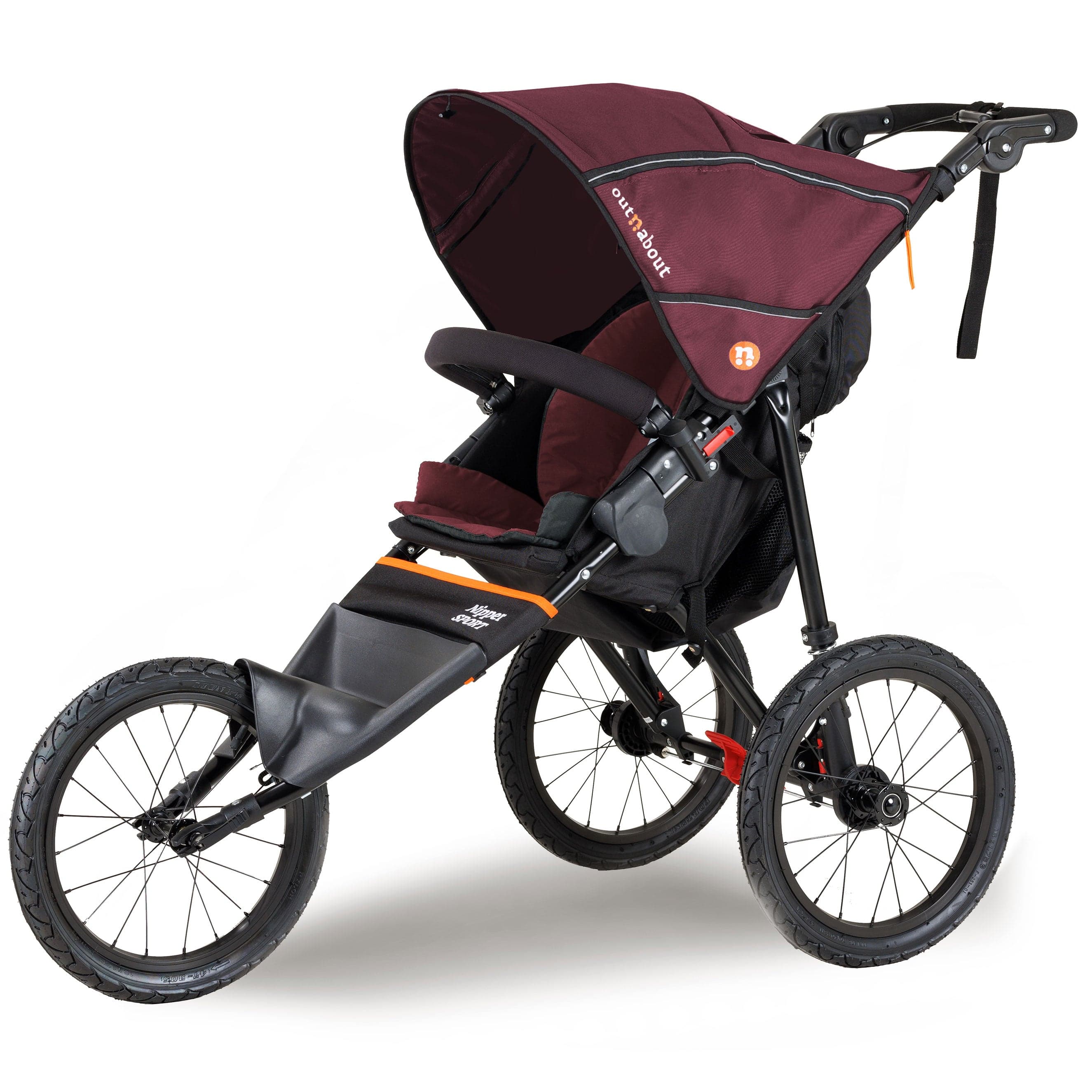 Out n About travel systems Out n About Single Sport v5 -Bramble Berry Red NIPSP-02BDYv5