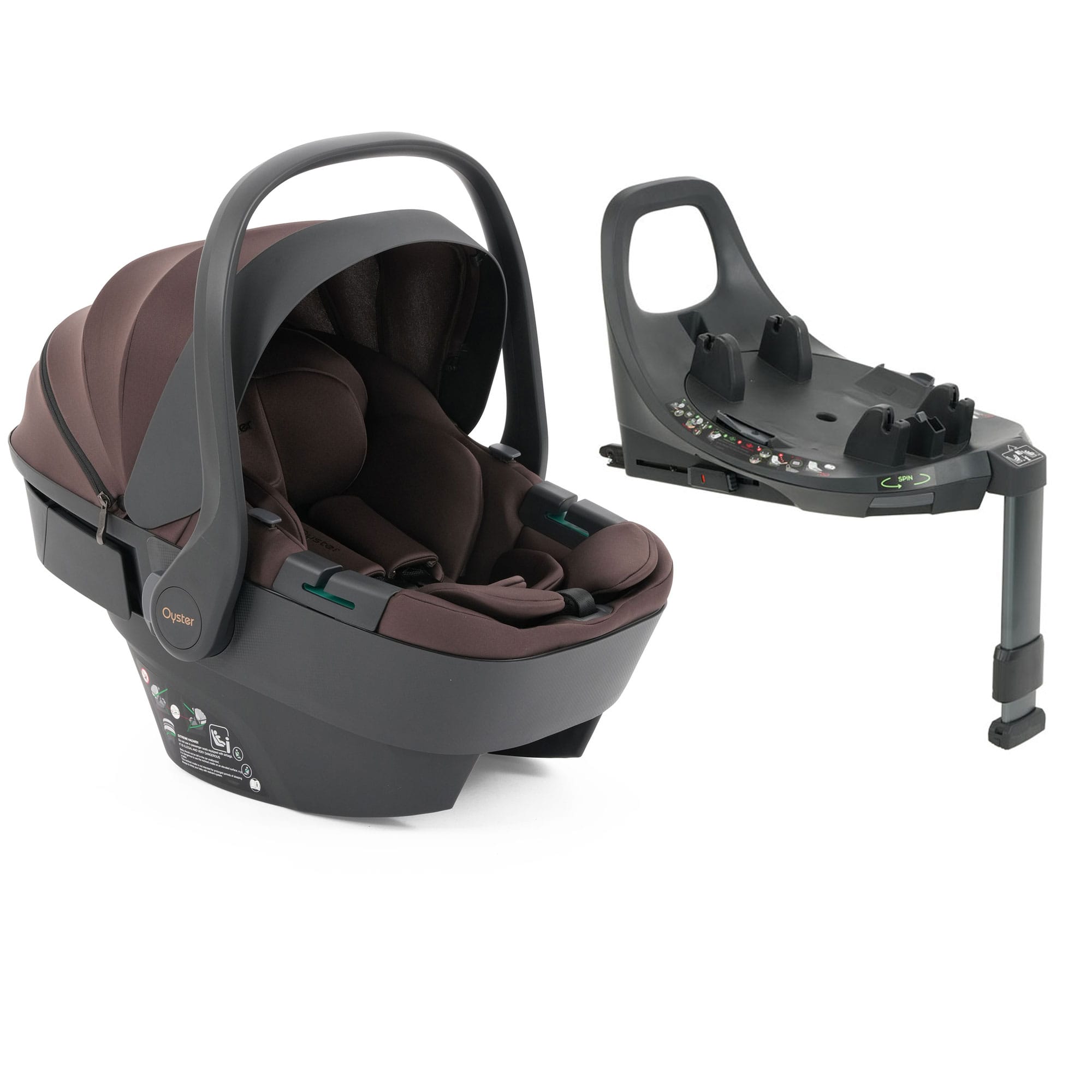 Oyster baby car seats Oyster Capsule 360 i-Size Infant Car Seat - Chocolate OVICCH-1