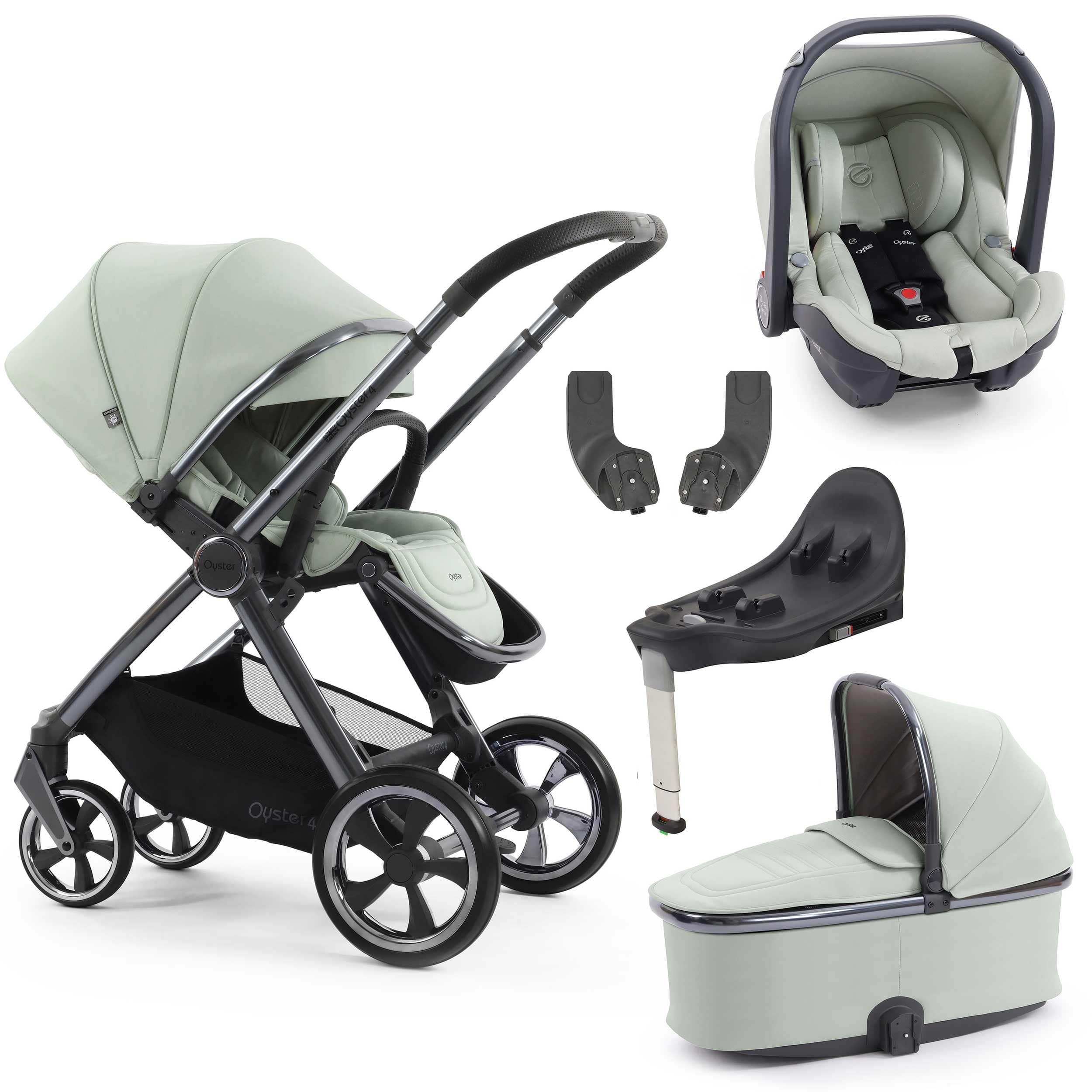 Oyster travel systems BabyStyle Oyster 4 Essential Bundle - Pistachio 18107-PIS