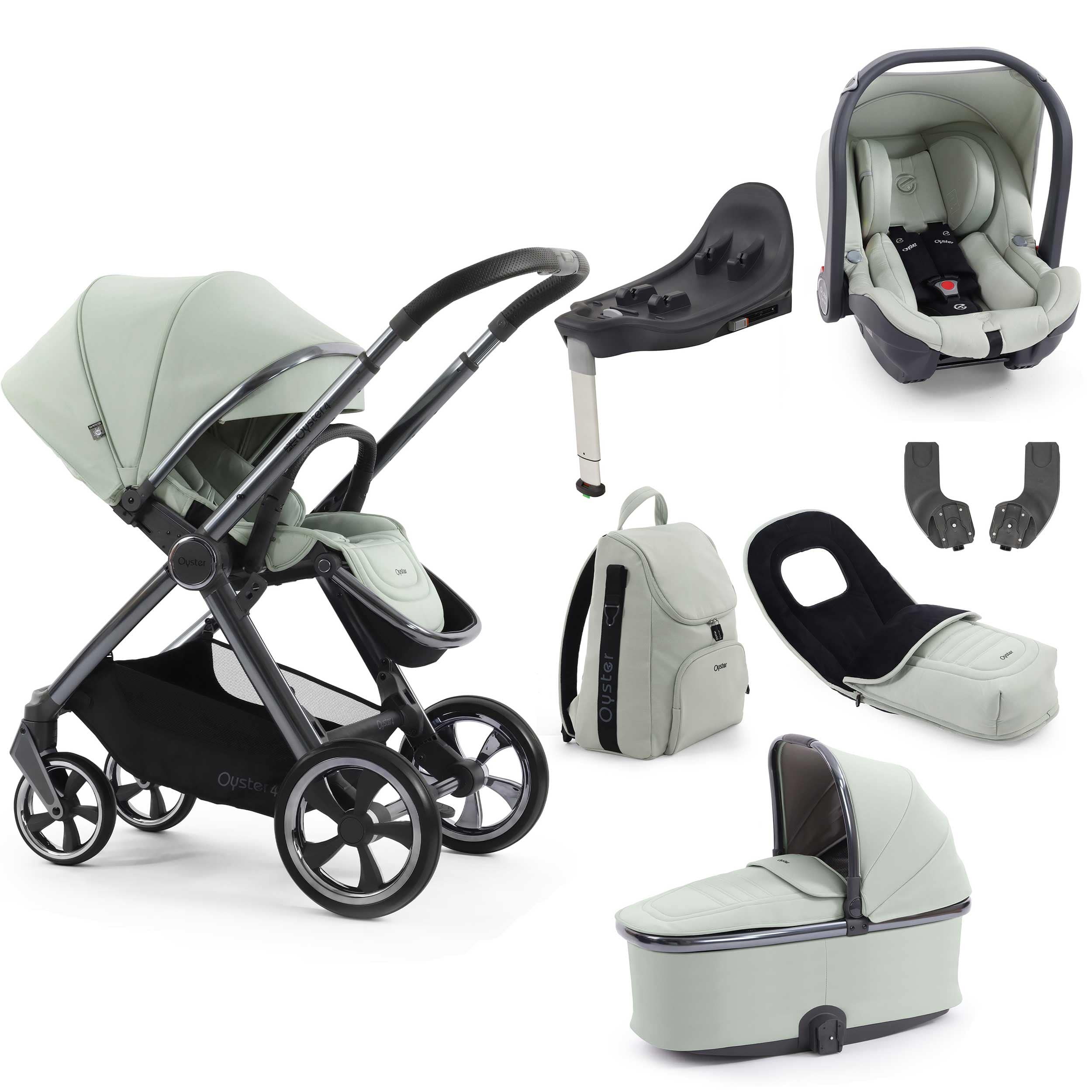 Oyster travel systems BabyStyle Oyster 4 Luxury Bundle - Pistachio 18157-PIS