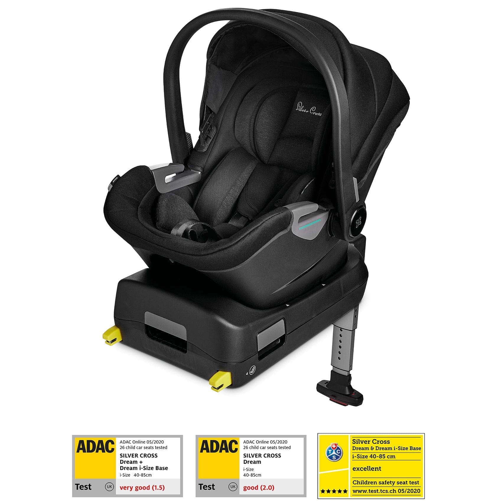 Silver Cross baby car seats Silver Cross Dream i-Size Car Seat & Base - Black 14159-BLK