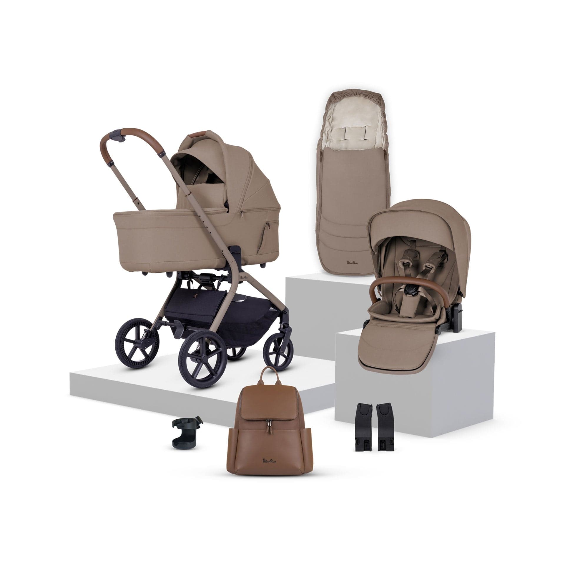 Silver Cross baby prams Silver Cross Breez Accessory Bundle - Champagne IBA.CP1