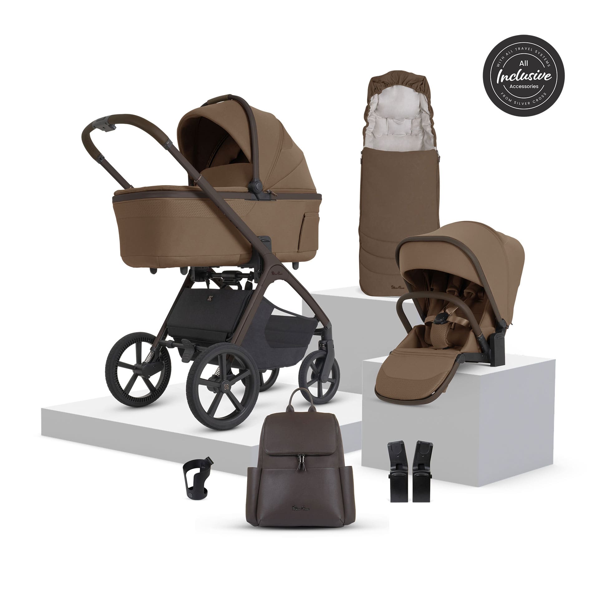 Silver Cross baby prams Silver Cross Cove 2 Accessory Bundle - Maple 23096-MAP
