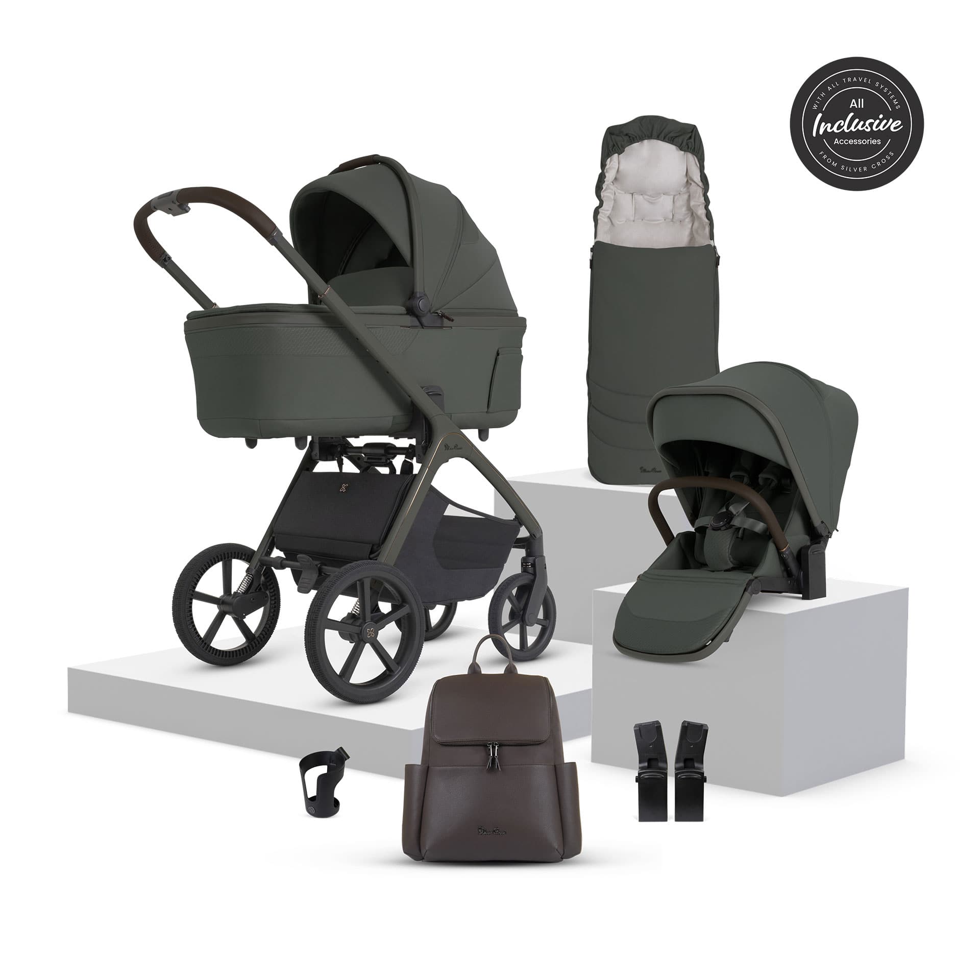 Silver Cross baby prams Silver Cross Cove 2 Accessory Bundle - Pewter 23096-PEW