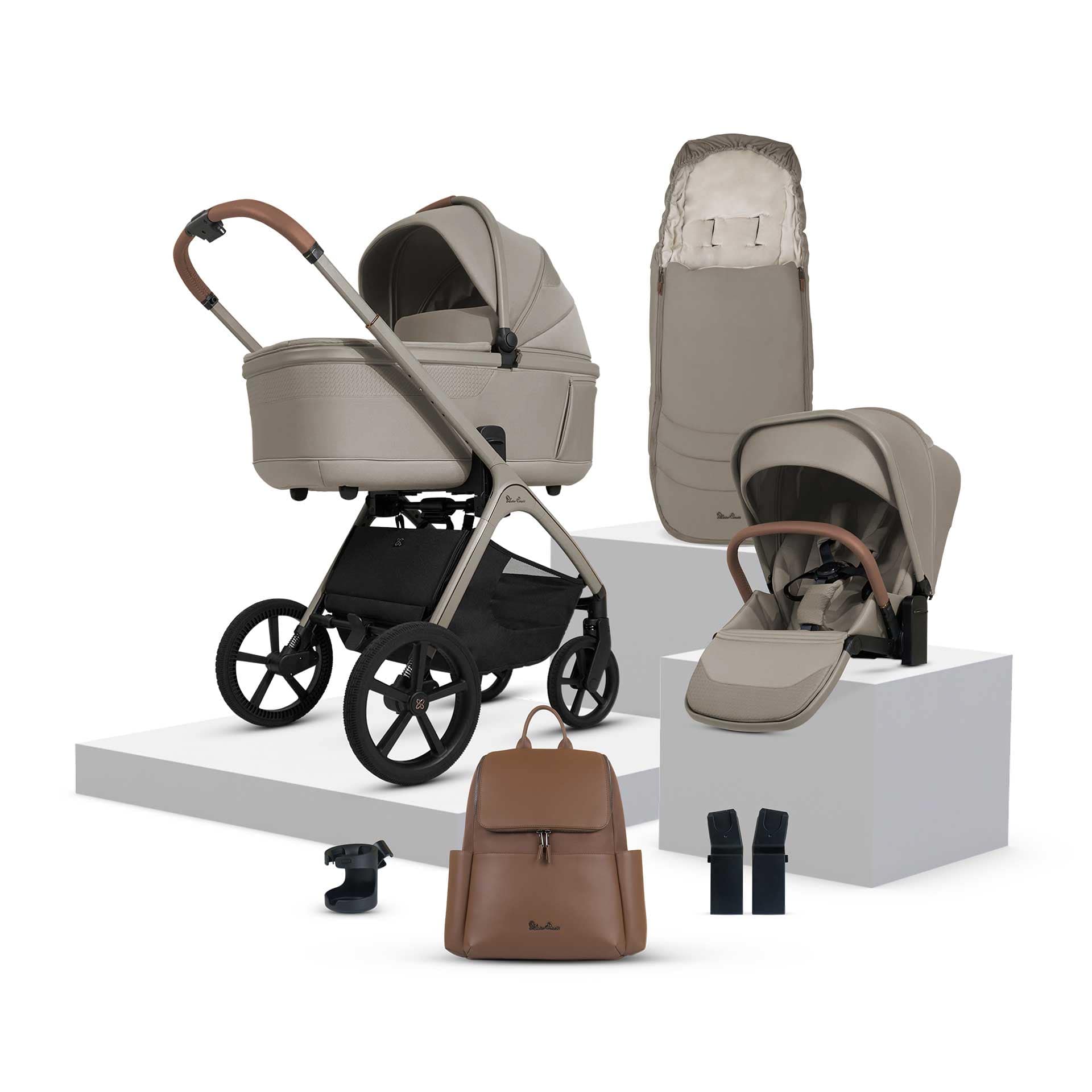 Silver Cross baby prams Silver Cross Cove Accessory Bundle - Champagne IC.CP