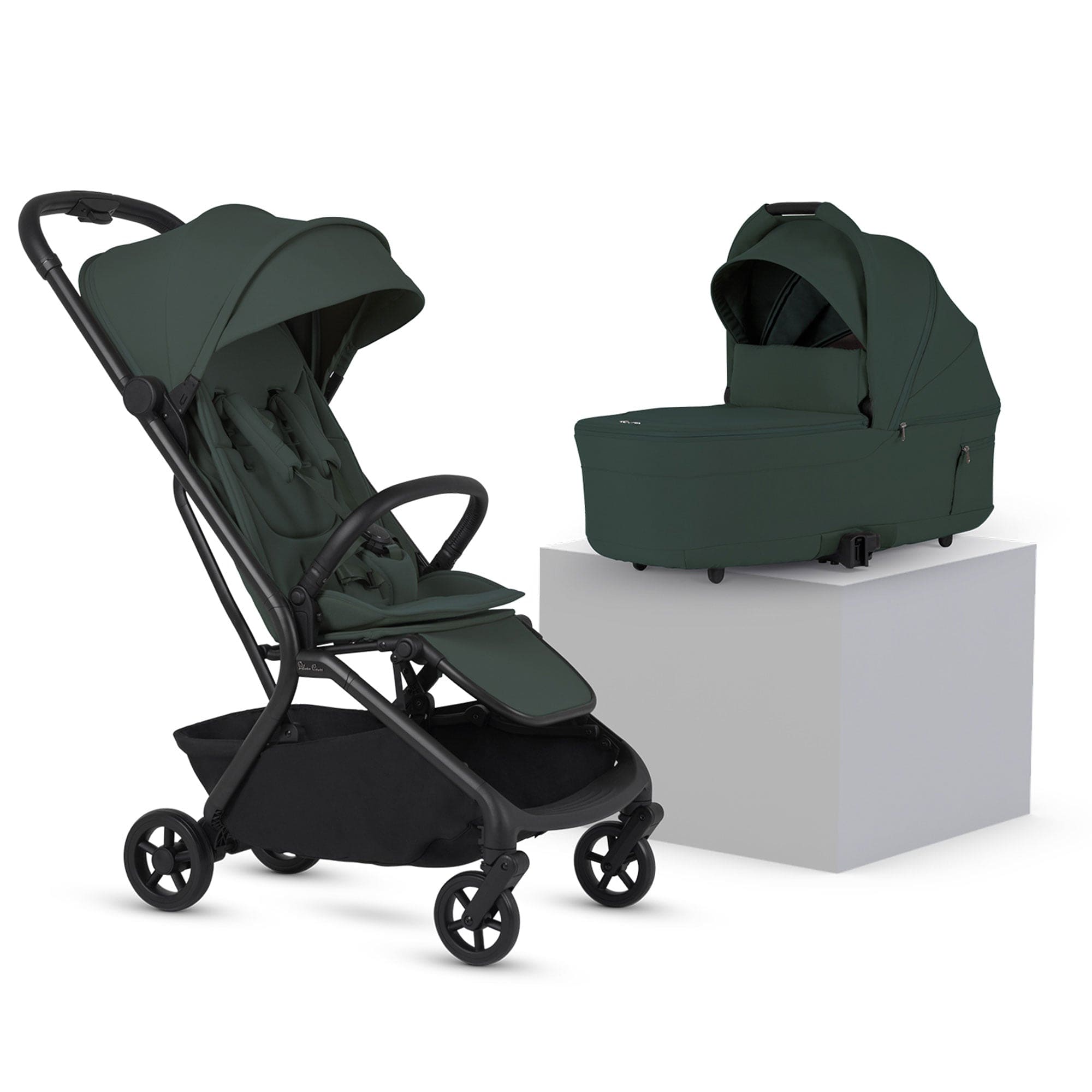 Silver Cross baby prams Silver Cross Nia Stroller with Carrycot - Conifer INSC.CF