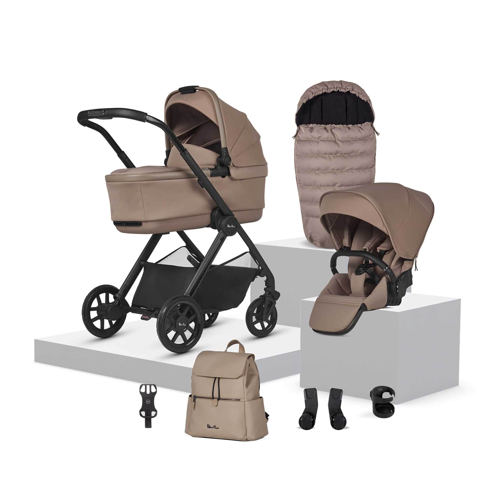 Silver Cross baby prams Silver Cross Reef 2 Accessory Bundle - Mocha IR2.MO