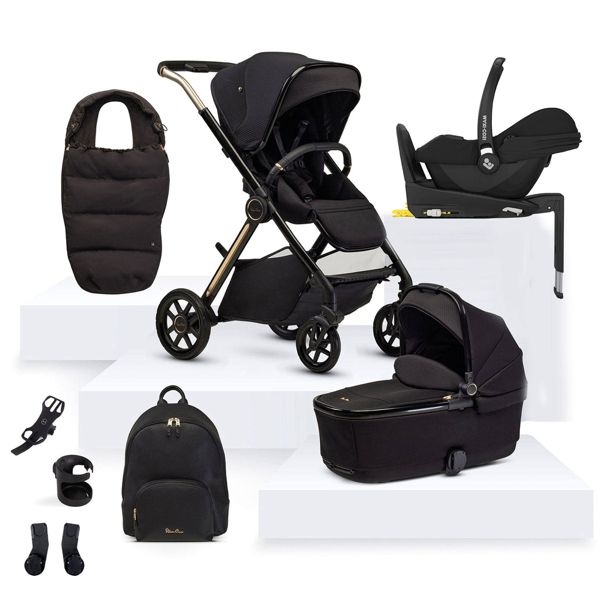 Silver Cross baby prams Silver Cross Reef 2 Special Edition Maxi-Cosi Travel System - Espresso 18229-ESP-3