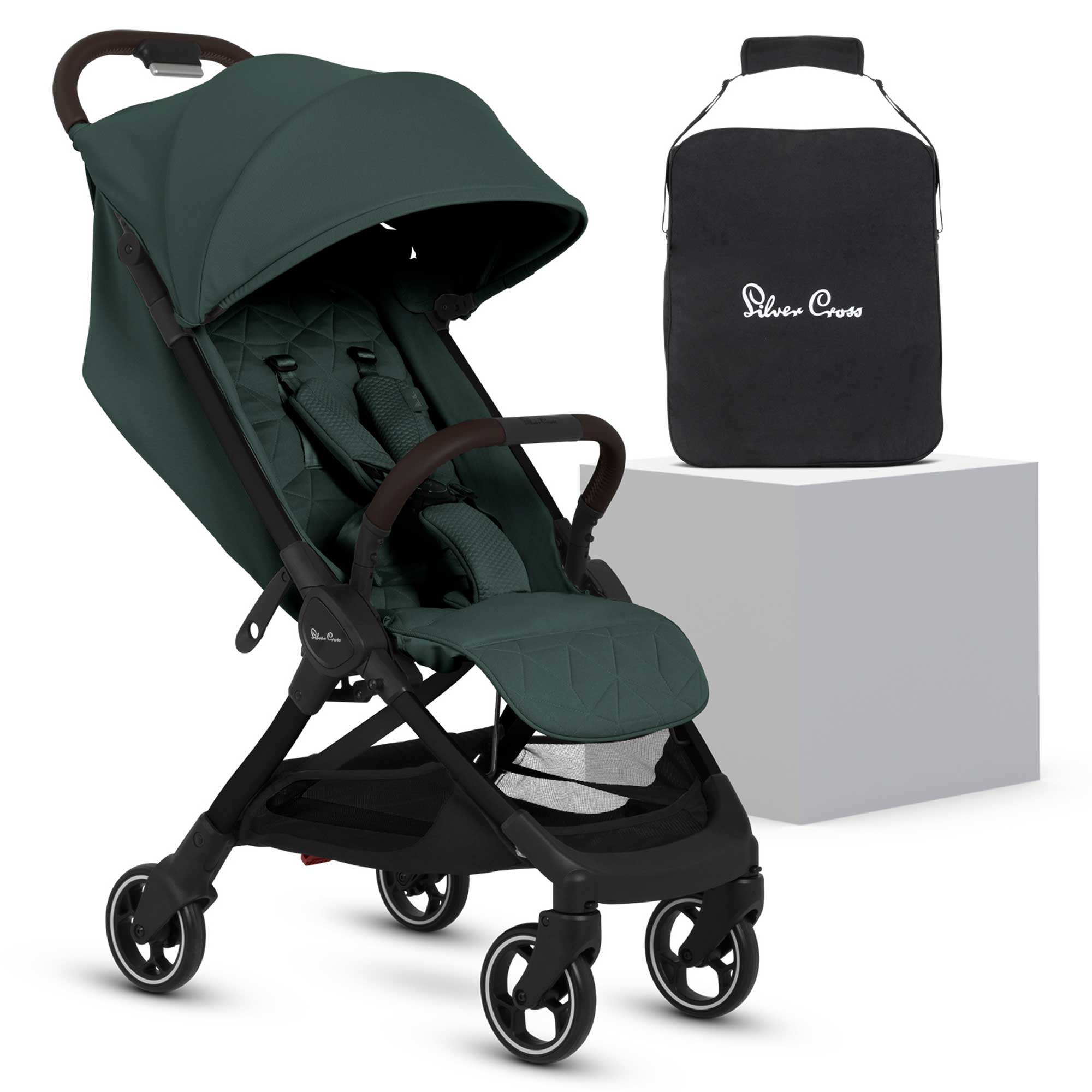 Silver Cross baby pushchairs Silver Cross Clic 2 Compact Pushchair - Conifer SX2331.CF