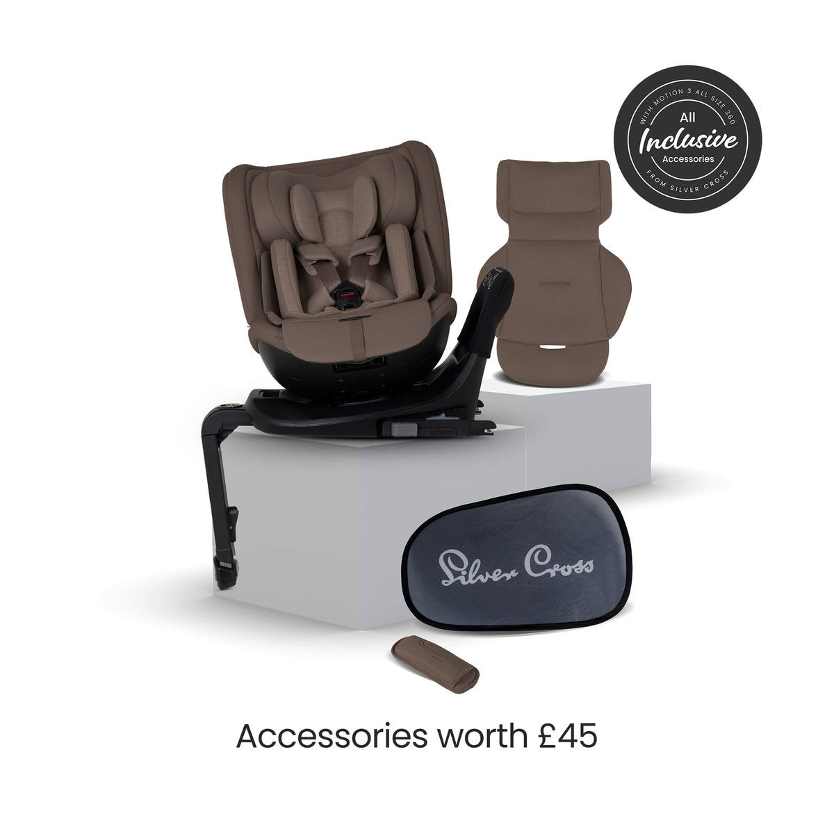 Silver Cross combination car seats Silver Cross Motion 3 All Size Car Seat - Timeless Cocoa SX461.TC